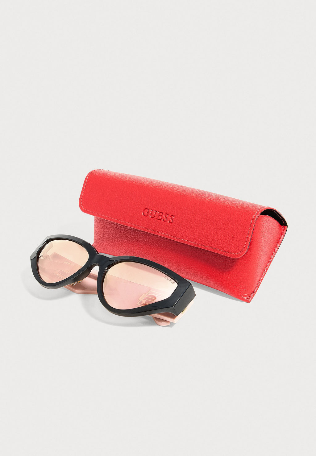 Sunglasses - black/light pink