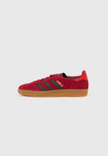 GAZELLE INDOOR J UNISEX - Spor ayakkabı - team victory red/aurora coffee/red