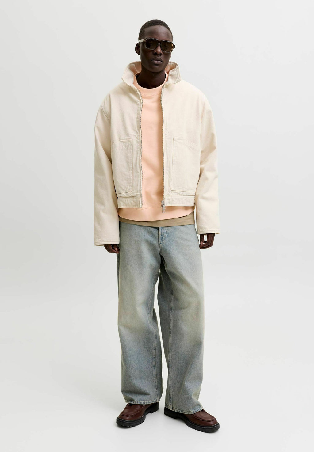 Sweatshirt - peach melba