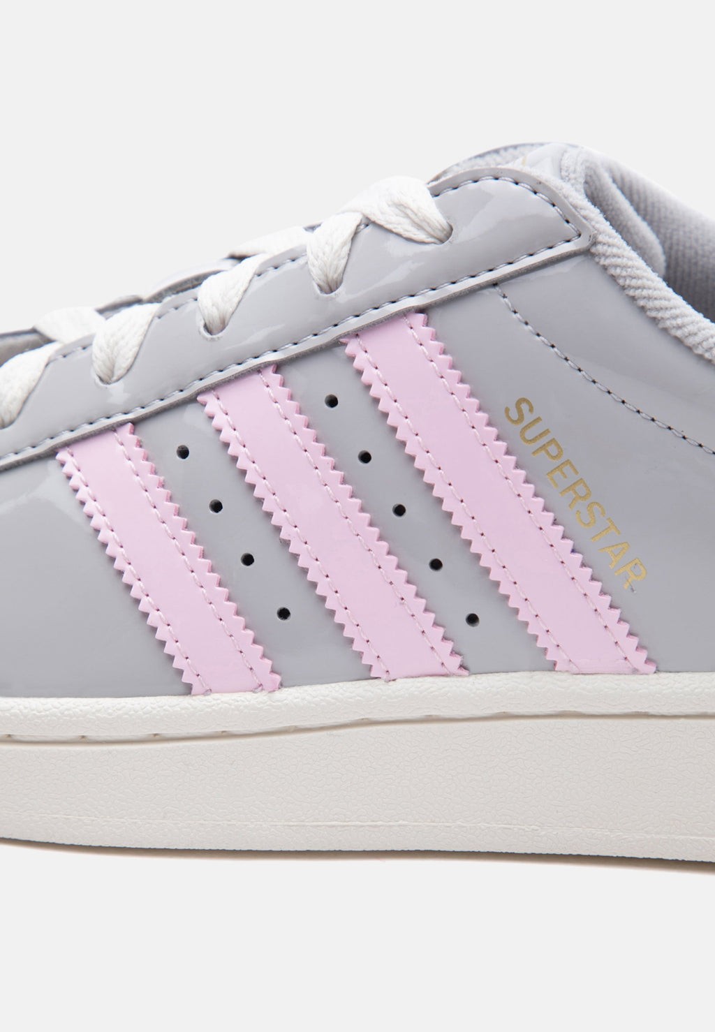 SUPERSTAR II - Baskets - gris deux/rose clair/blanc cassé