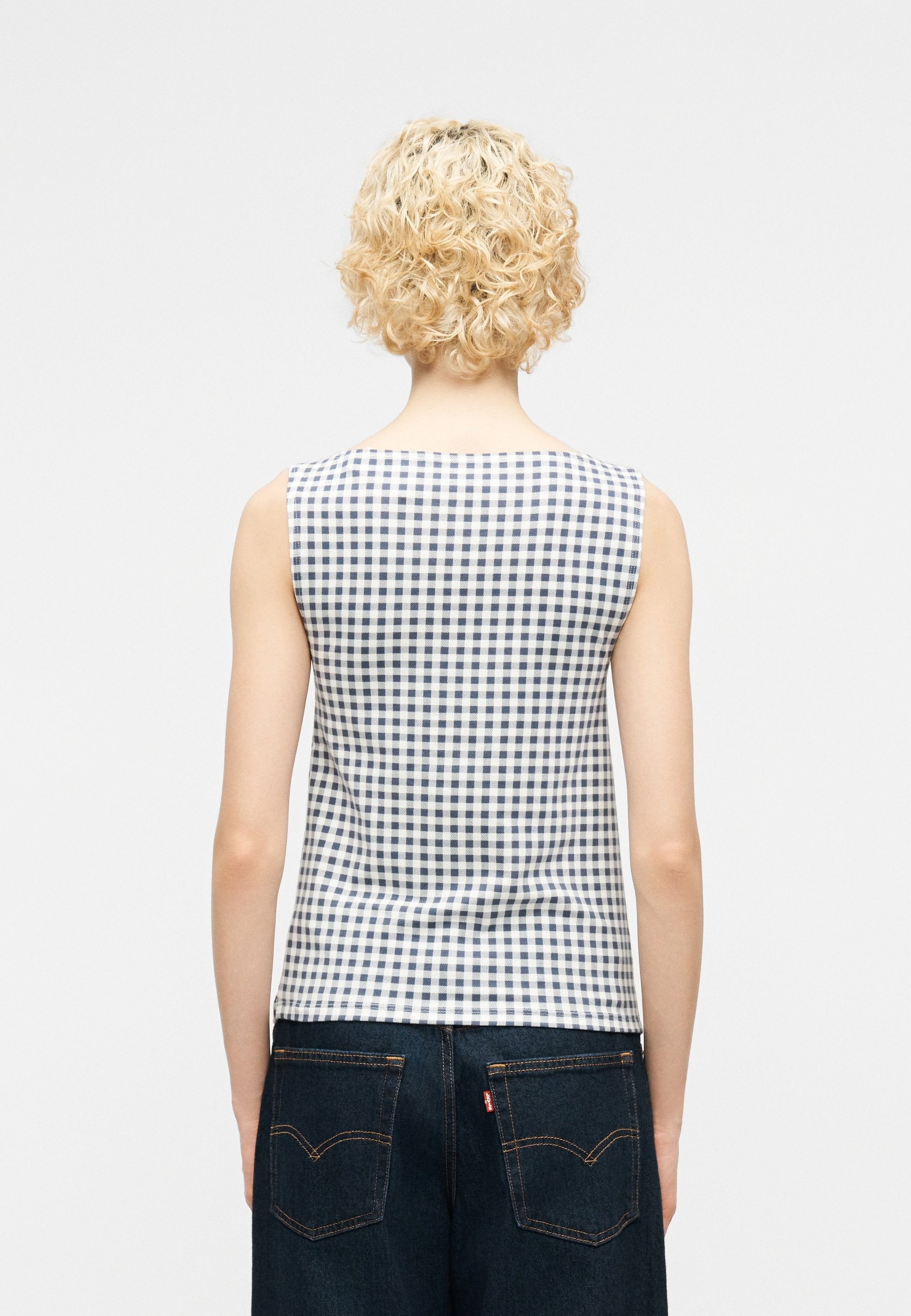 BOAT NECK TANK - Top - blue