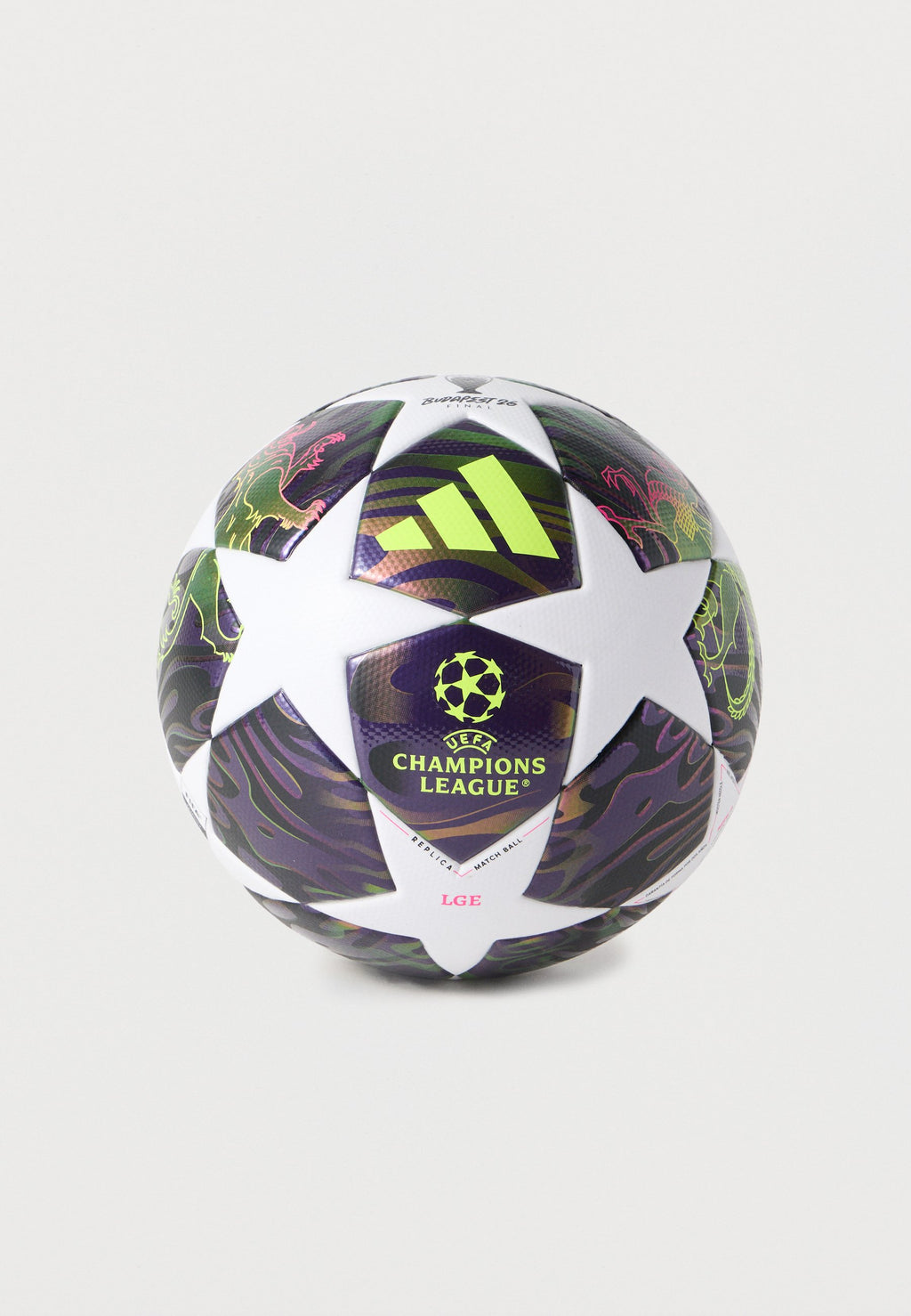 LIGUE DES CHAMPIONS UEFA FINALE LEAGUE UNISEX - Football - violet foncé/blanc/jaune solaire