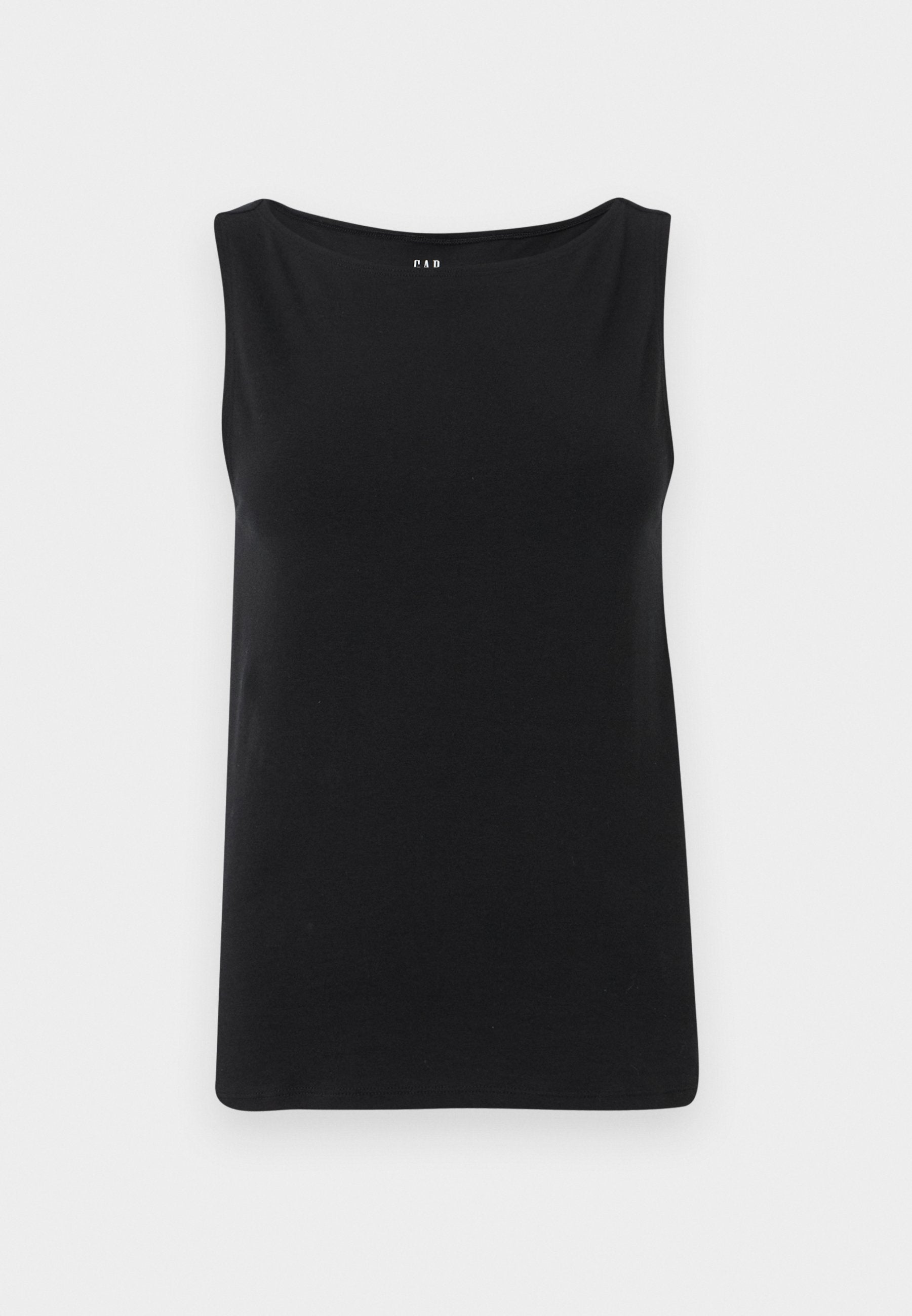 BOAT NECK TANK - Top - true black