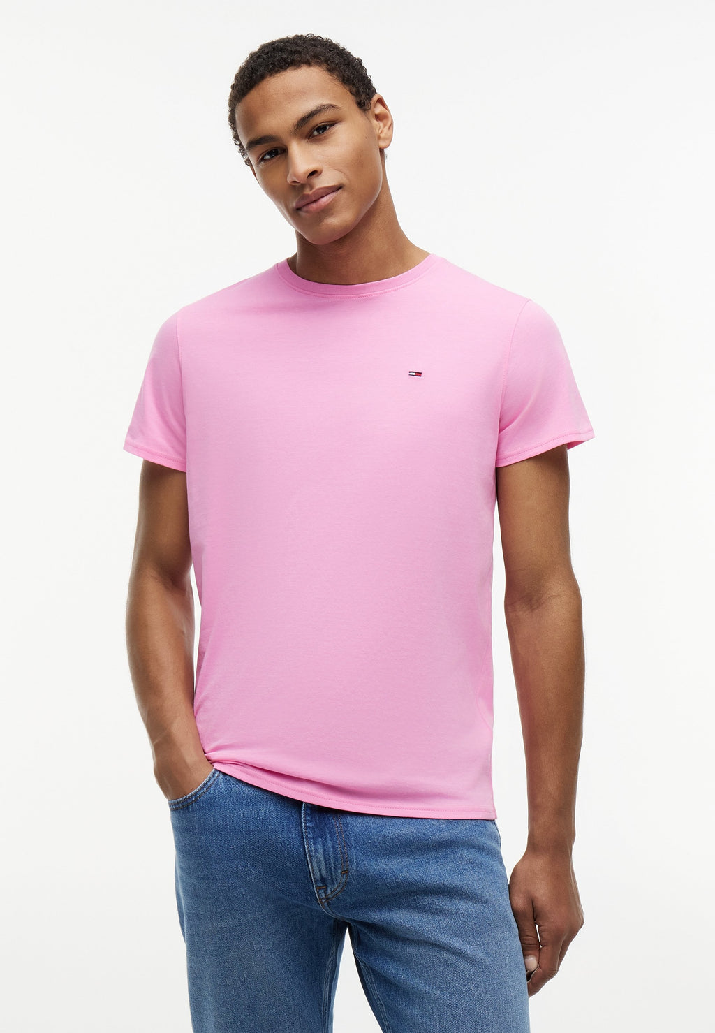 FLAG EXTRA SLIM UNISEX - Basic T-shirt - pink daisy