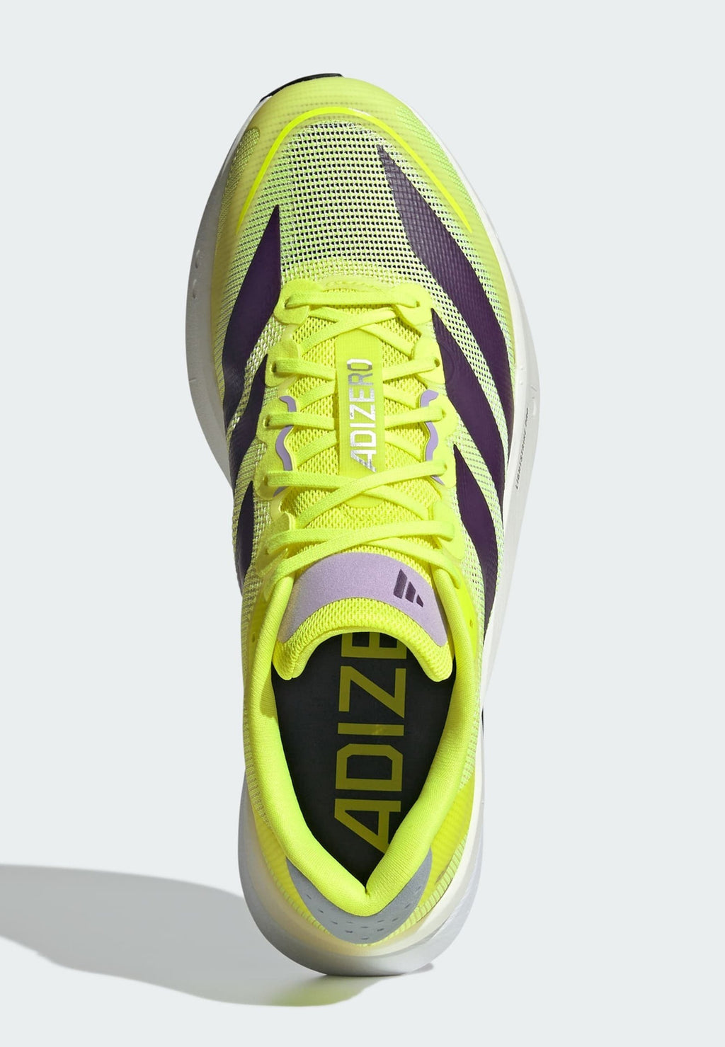 ADIZERO BOSTON 13 M - Road running shoes - solar yellow   aurora plum   powder plum