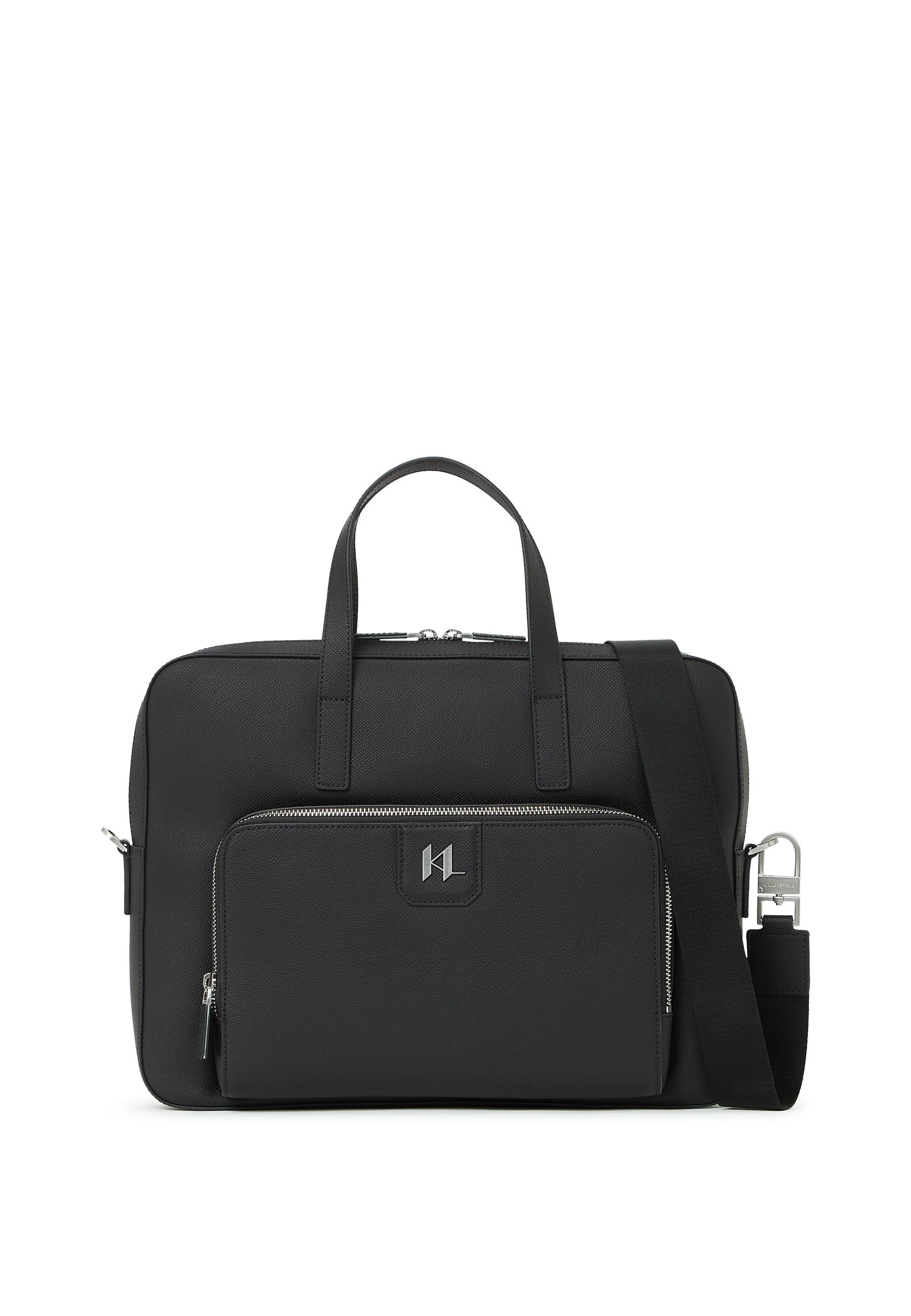 MONOGRAM BRIEFCASE - Briefcase - black
