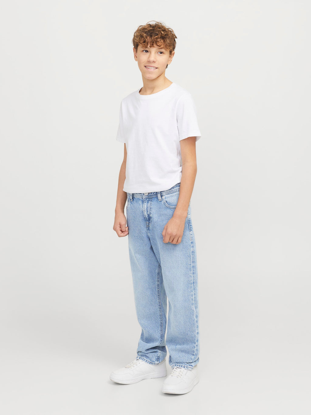 Relaxed Fit JJICHRIS JJORIGINAL SQ 855 NOOS JNR Junior - Jean droit - denim bleu
