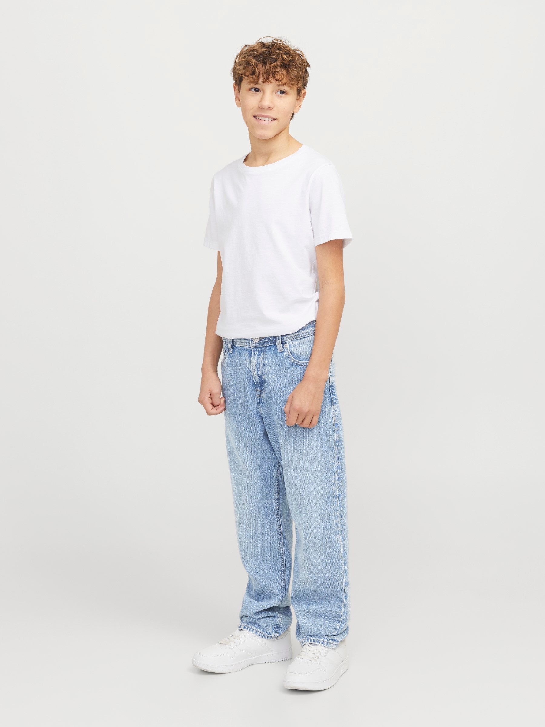 Relaxed Fit JJICHRIS JJORIGINAL SQ 855 NOOS JNR Junior - Jean droit - denim bleu
