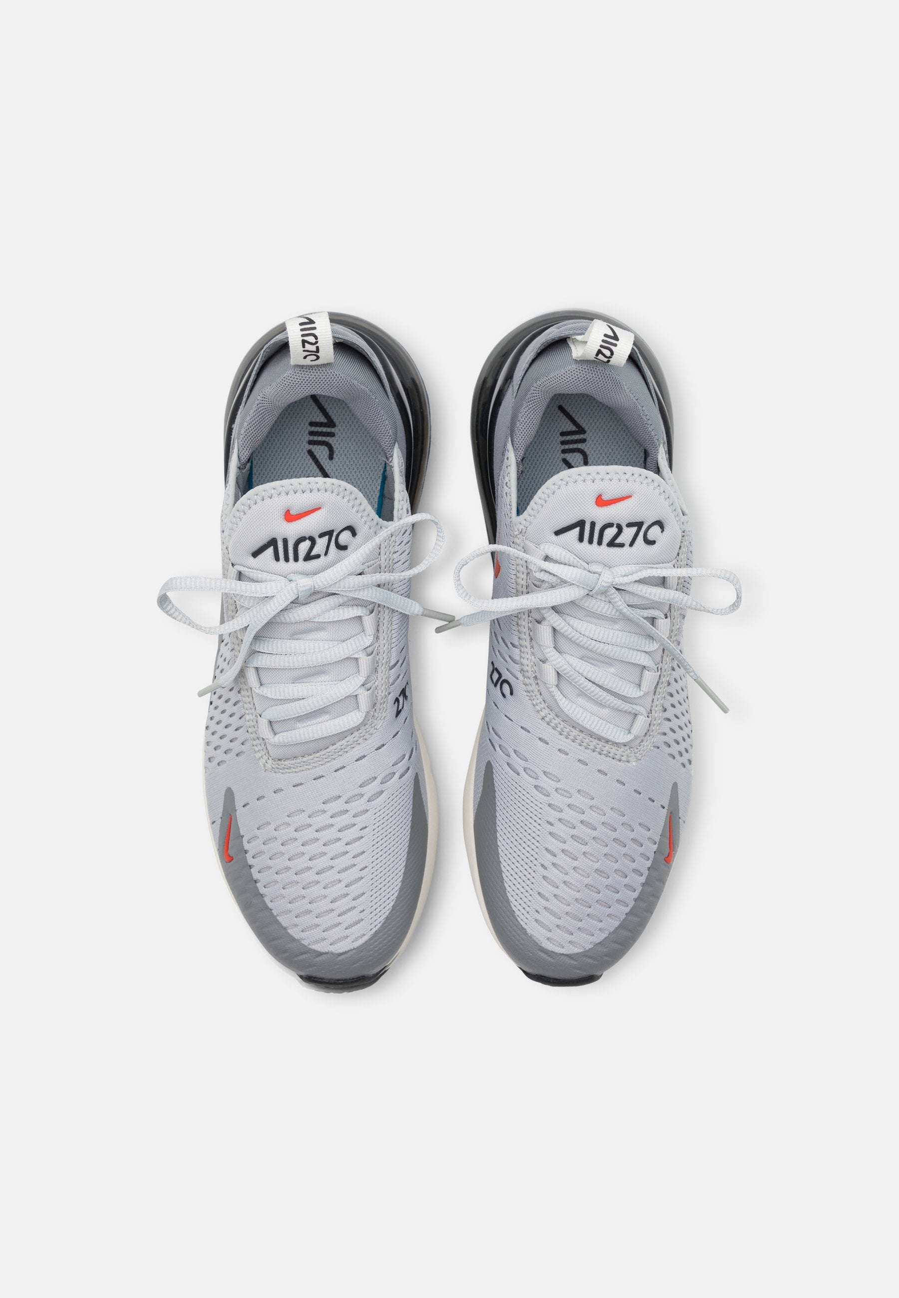 NIKE AIR MAX 270 - Trainers - grey fog/team orange/sail/particle grey