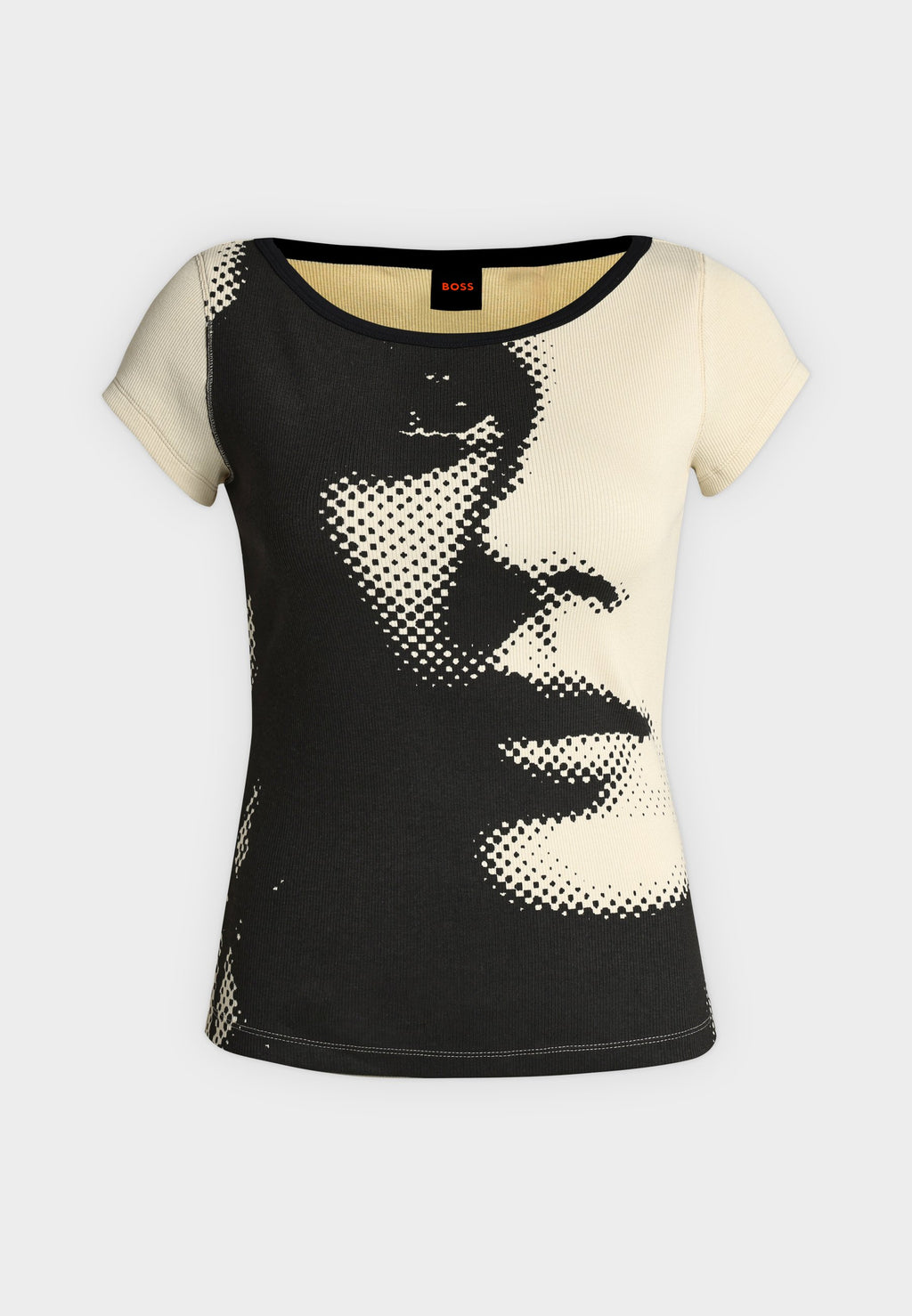 ETINE - Print T-shirt - light/pastel yellow