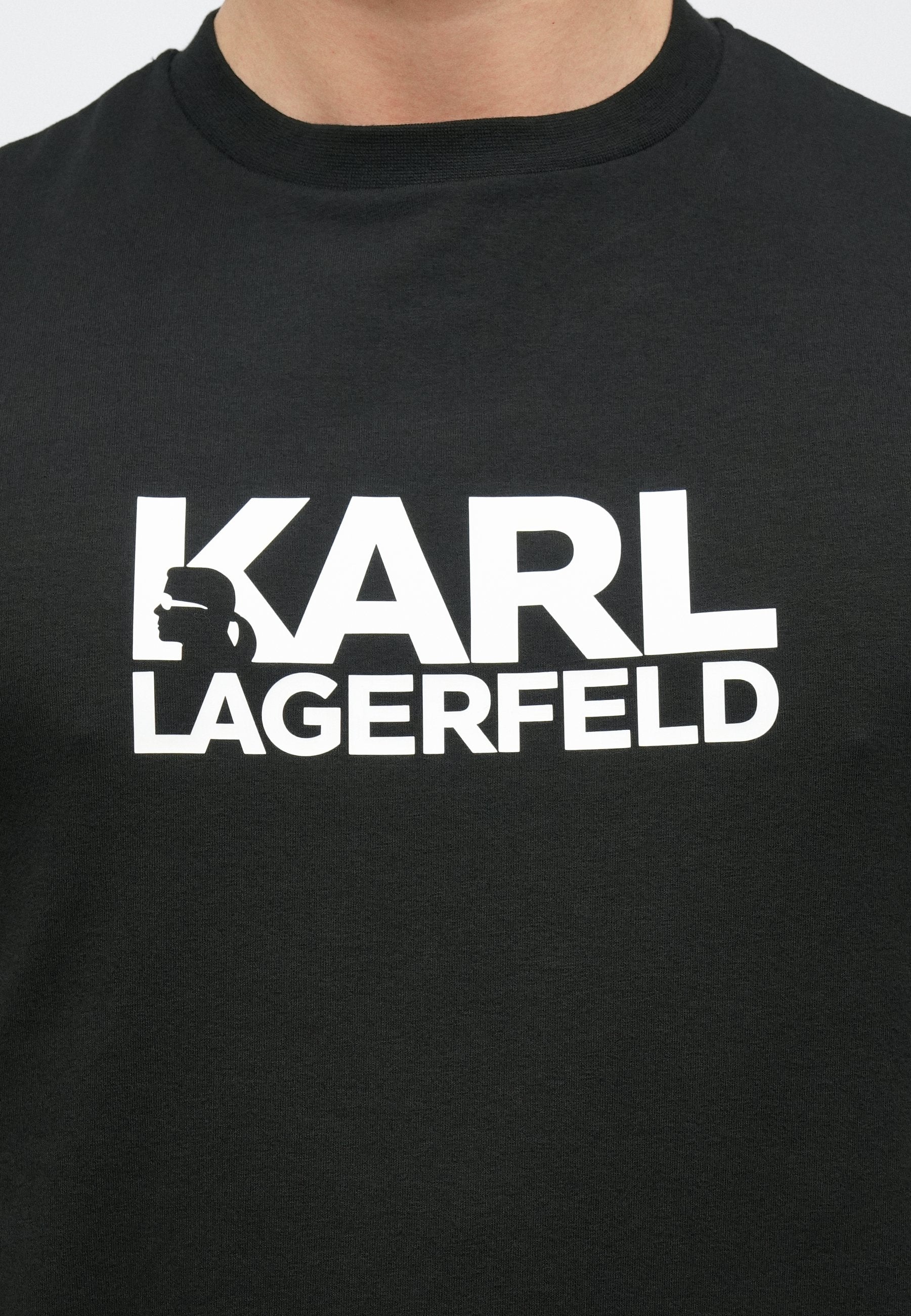 CREW NECK - Print T-shirt - black