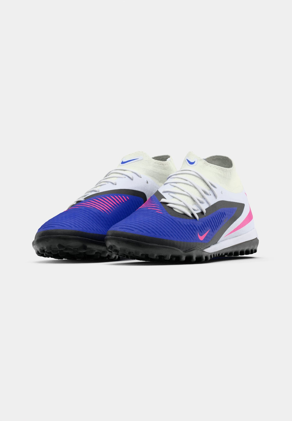 PHANTOM 6 HIGH ACADEMY TF - Turf football boots - racer blue/pink blast/white