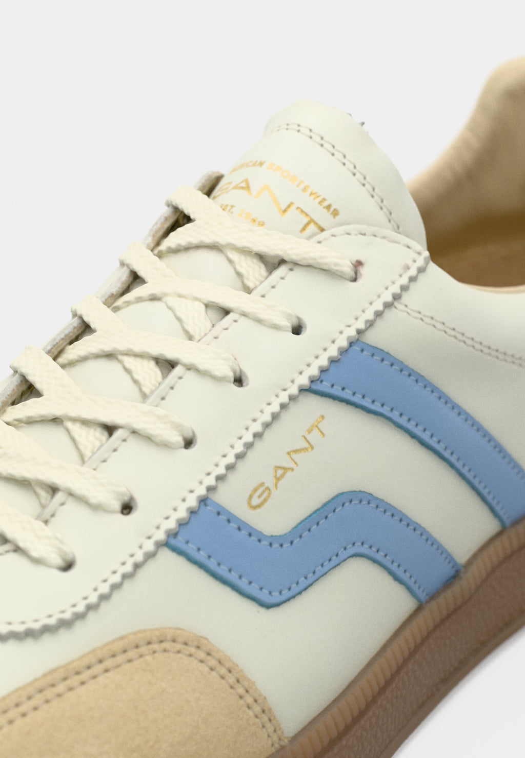 Trainers - off white/blue