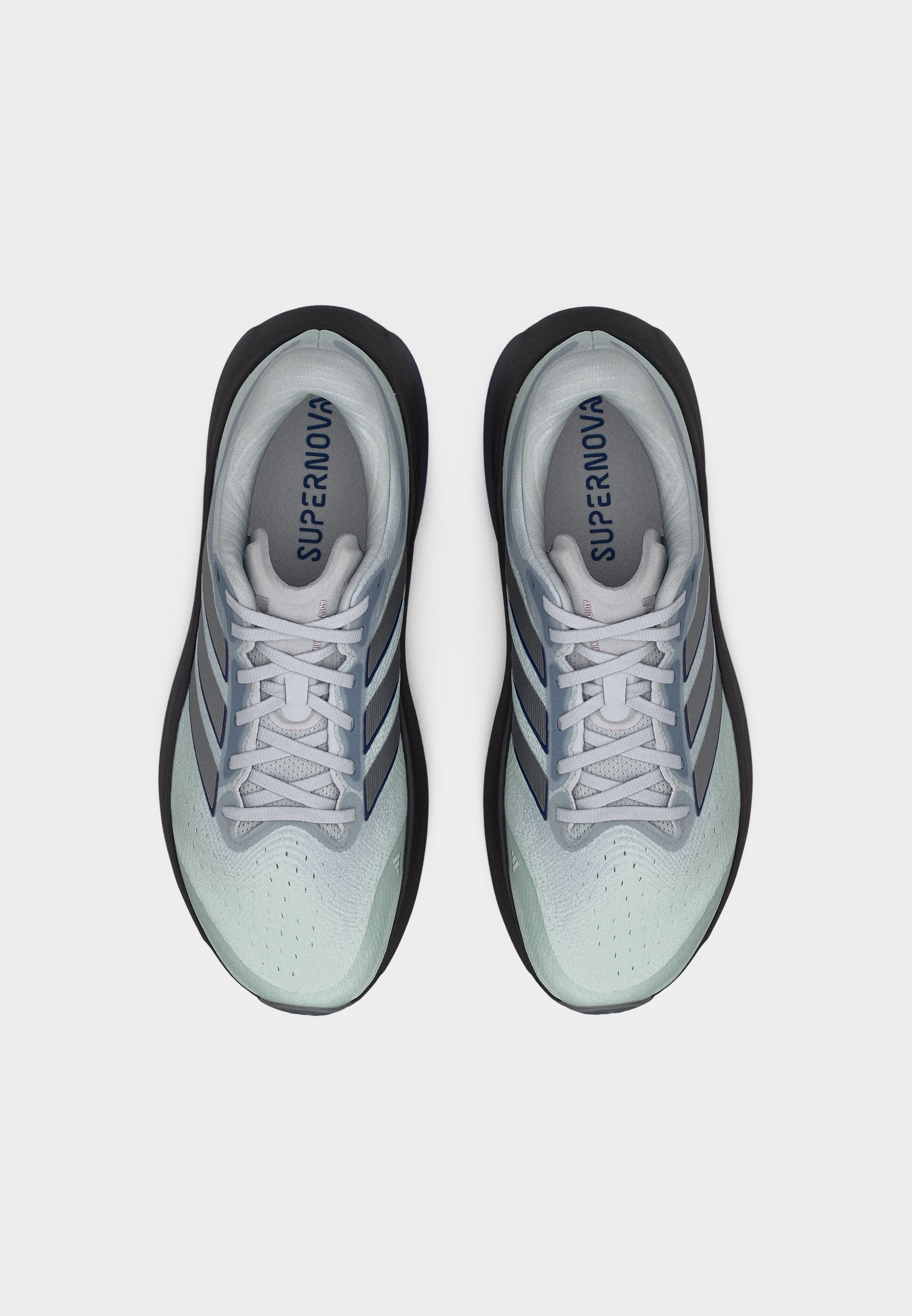 SUPERNOVA RISE 3 M - Road running shoes - silver-coloured/iron metallic/tech indigo