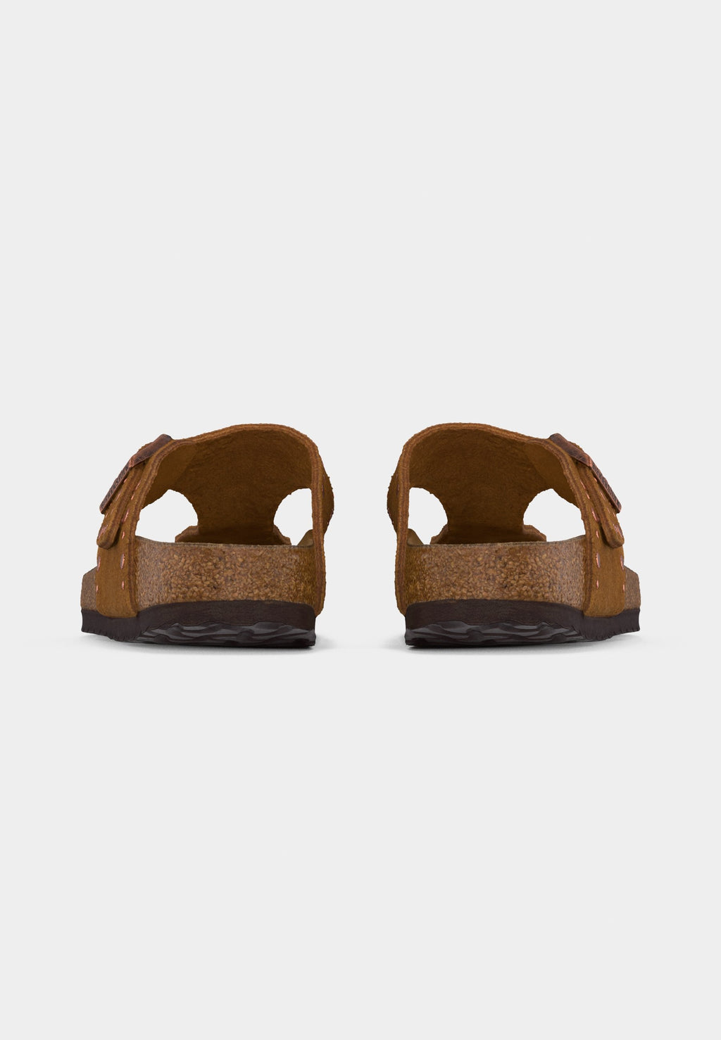 GIZEH RIVET NARROW - T-bar sandals - brown