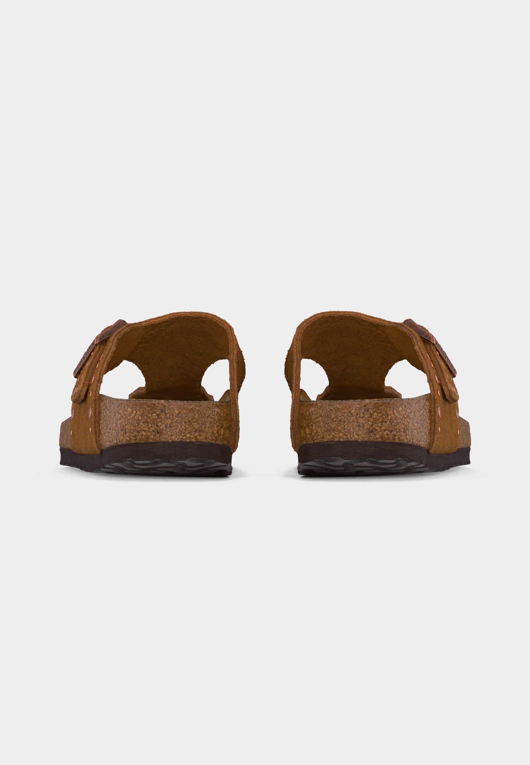 GIZEH RIVET NARROW - T-bar sandals - brown