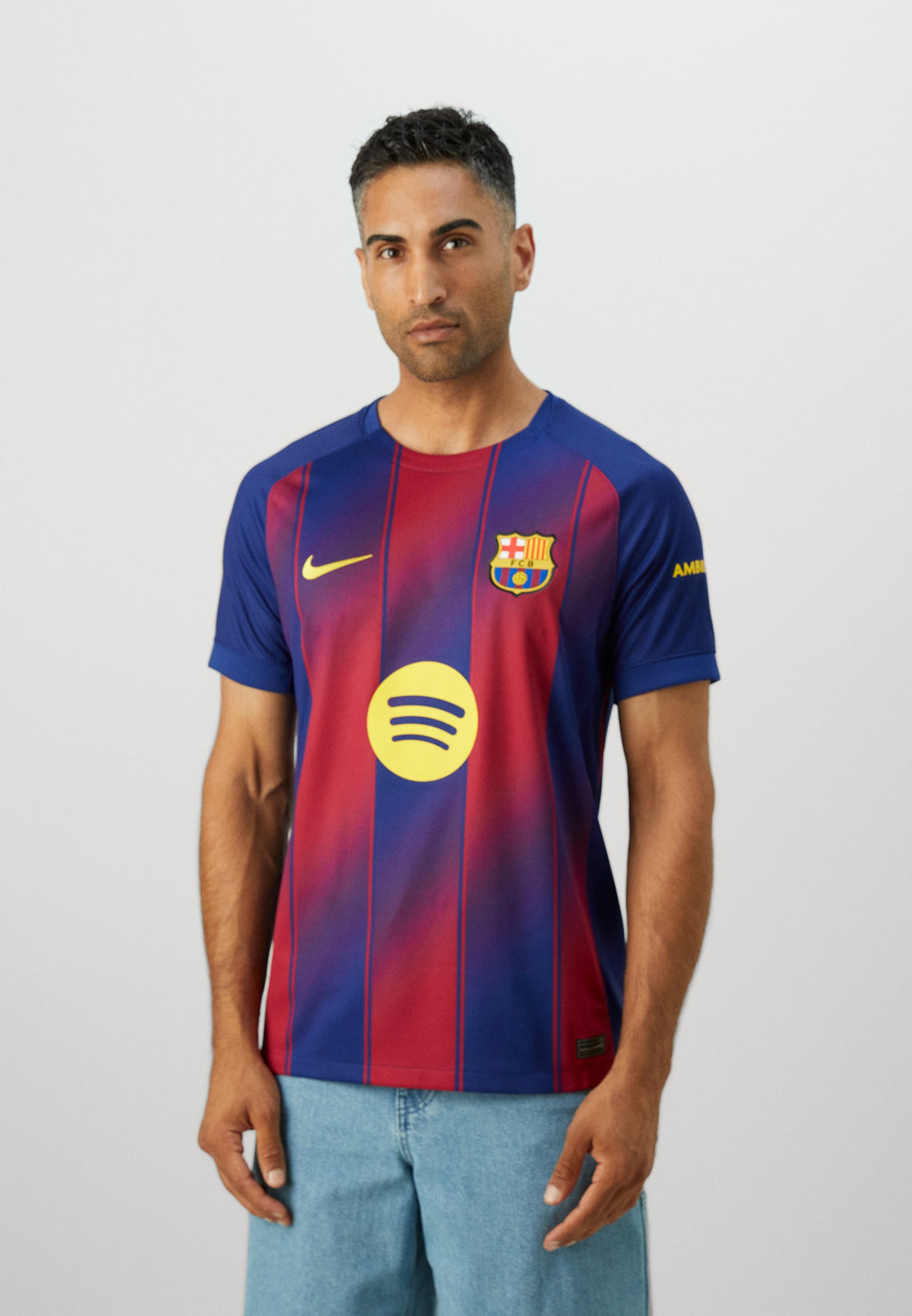 FC BARCELONA 2025/26 STADYUM İÇ SAHA - Futbol forması - koyu kraliyet mavisi/asil kırmızı/orta batı altın rengi