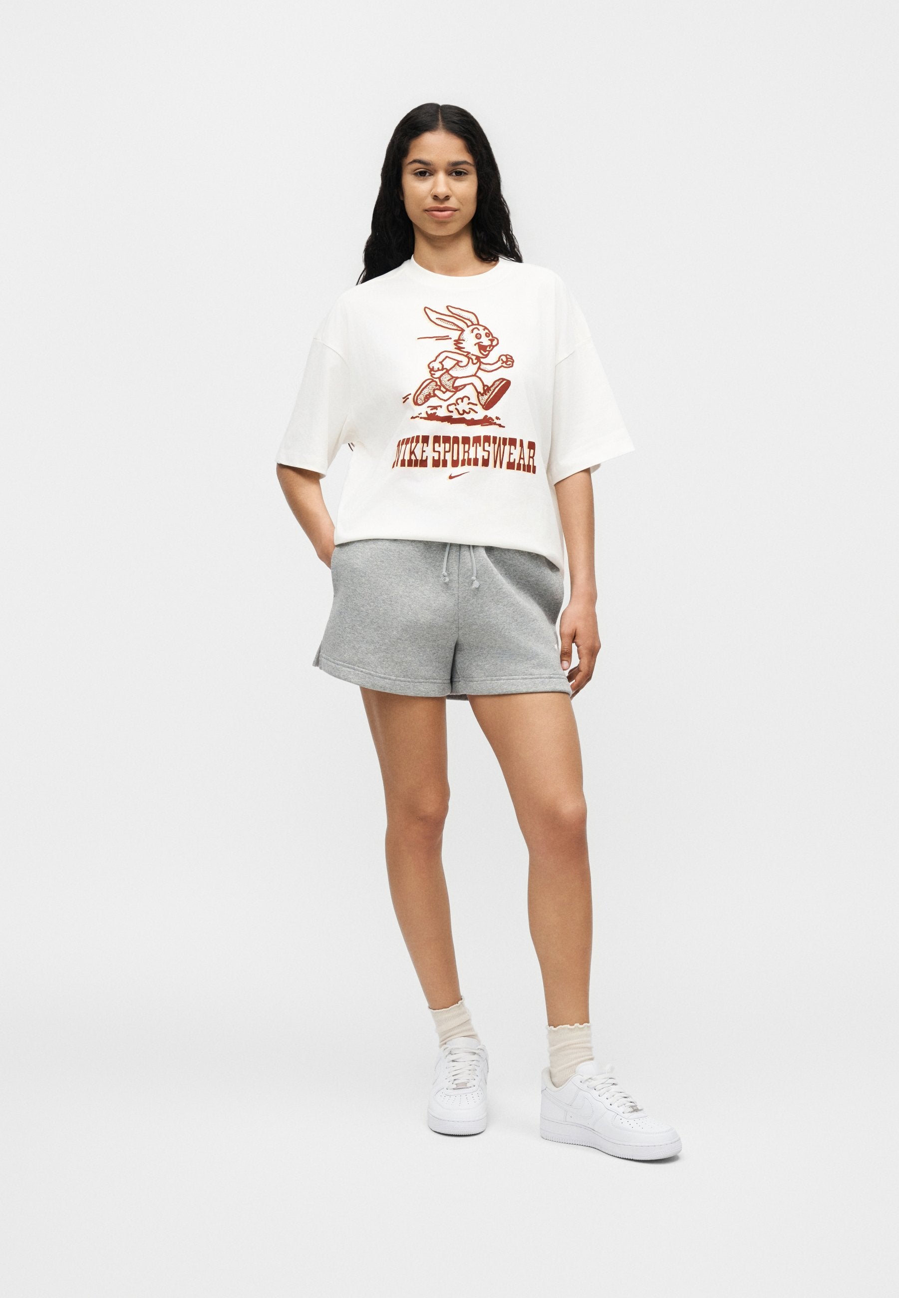Shorts - gris foncé chiné/voile