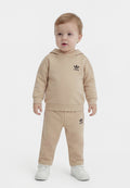 OVERSIZED HOODIE OPEN HEM PANT INFANT UNISEX SET - Hoodie - stone khaki