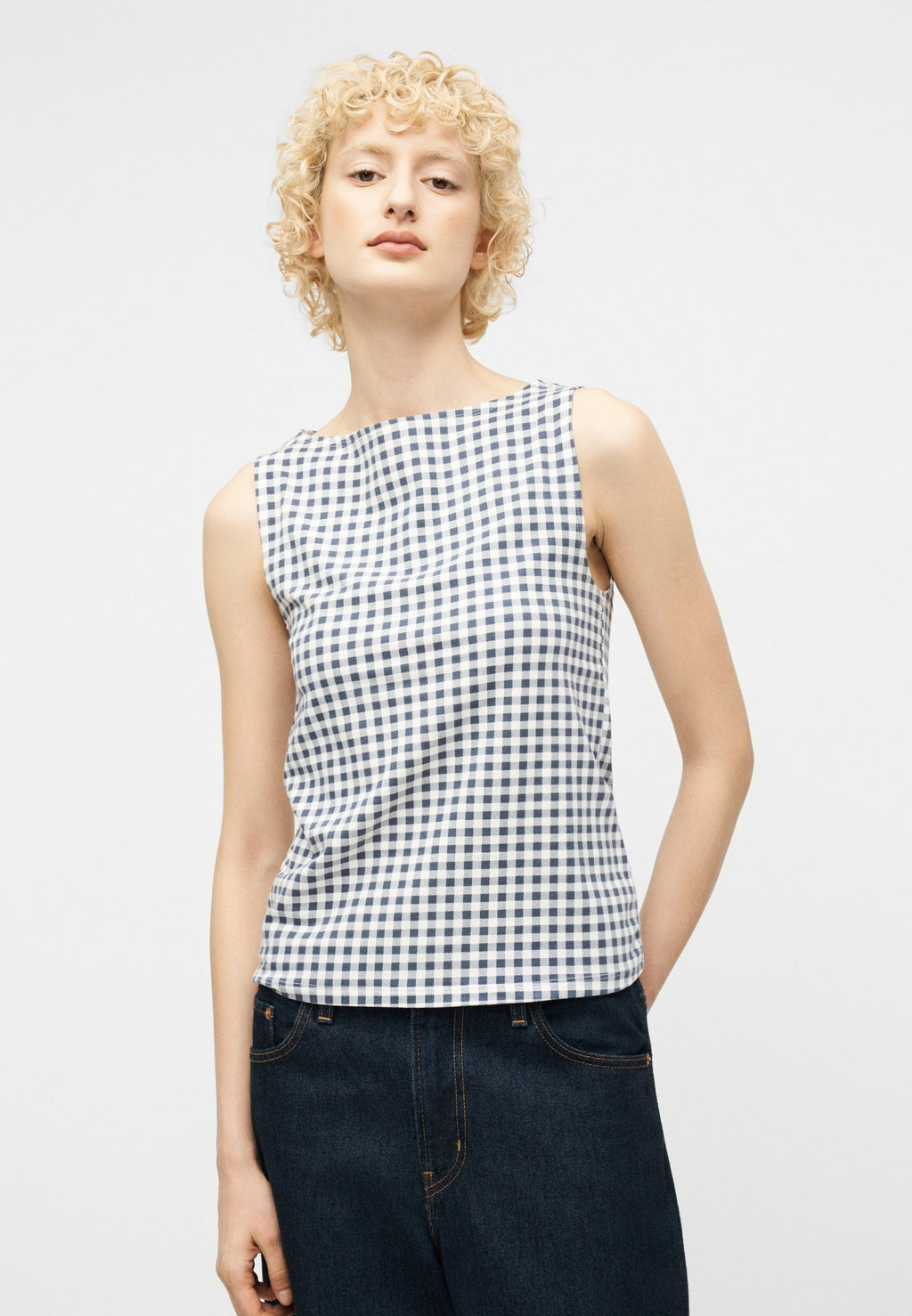 BOAT NECK TANK - Top - blue