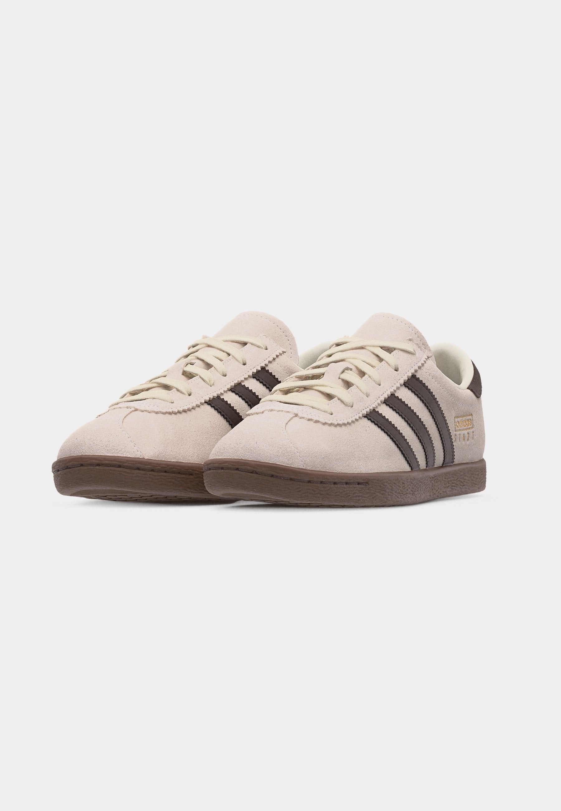 STADT UNISEX - Baskets basses - cloud white/dark brown