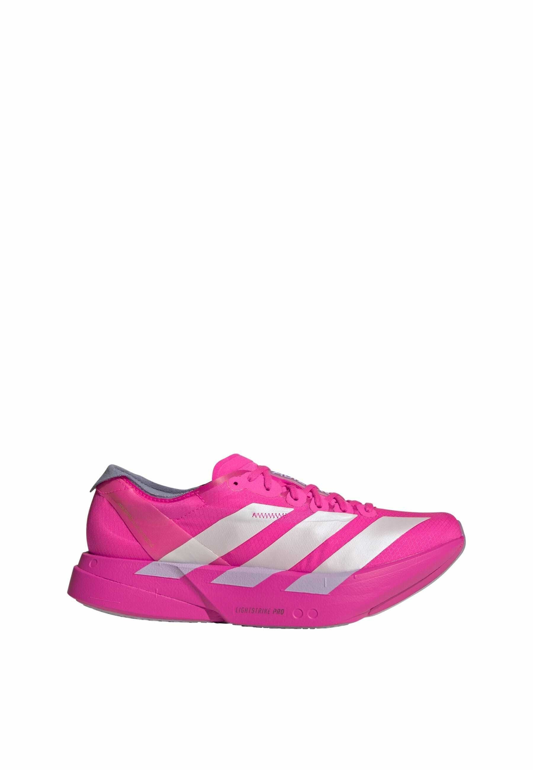 ADIZERO ADIOS PRO 4 - Road running shoes - shock pink metalic aurora plum
