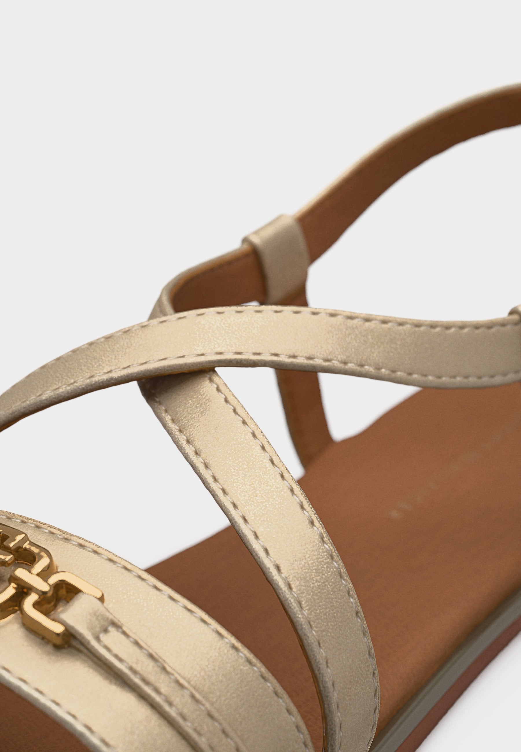 MARY - Sandals - platinum-coloured