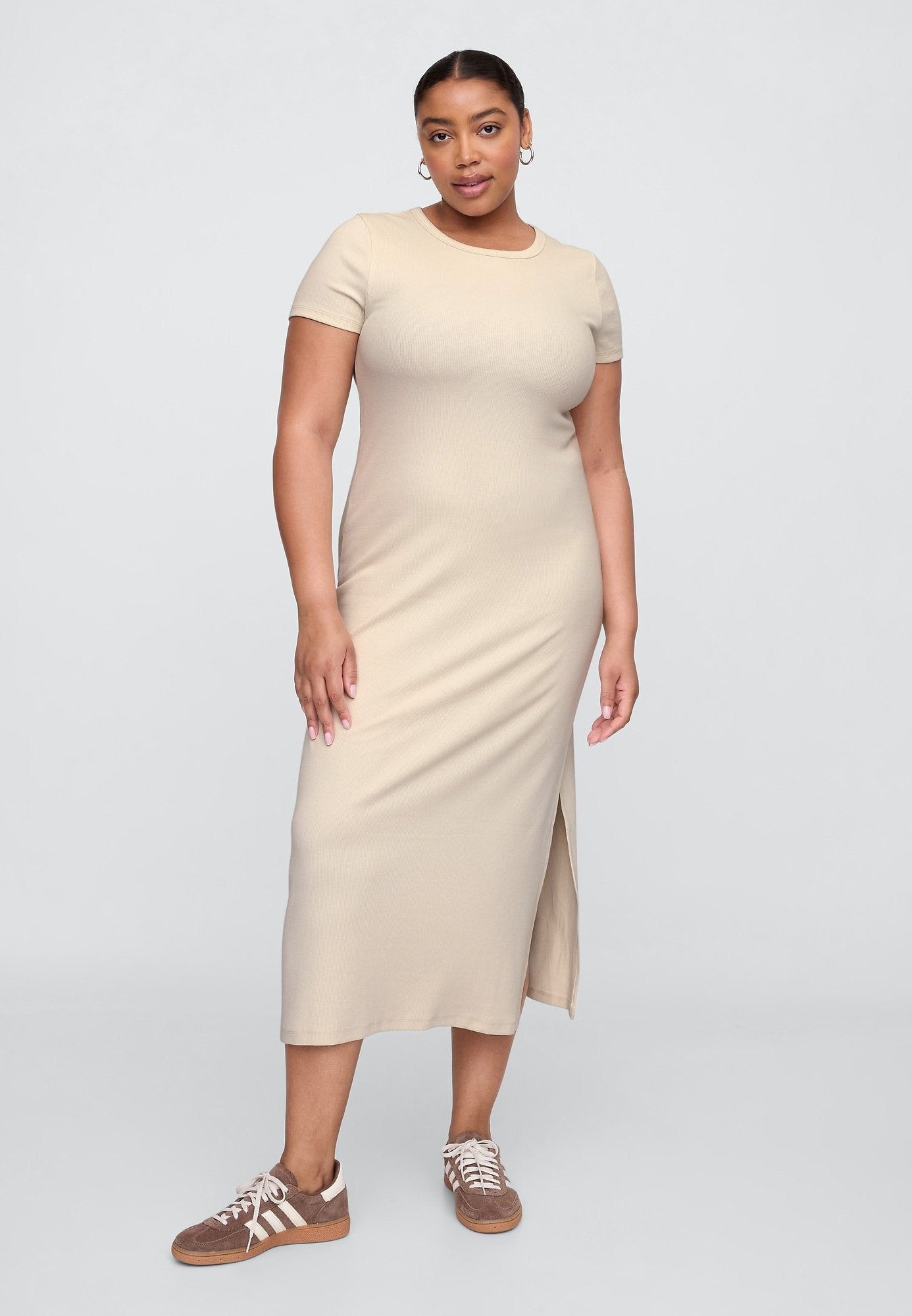 MAXI DRESS - Jersey dress - sand