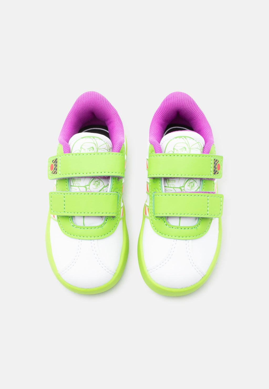 COURT BUZZ UNISEX - Road running shoes - footwear white/semi solar green