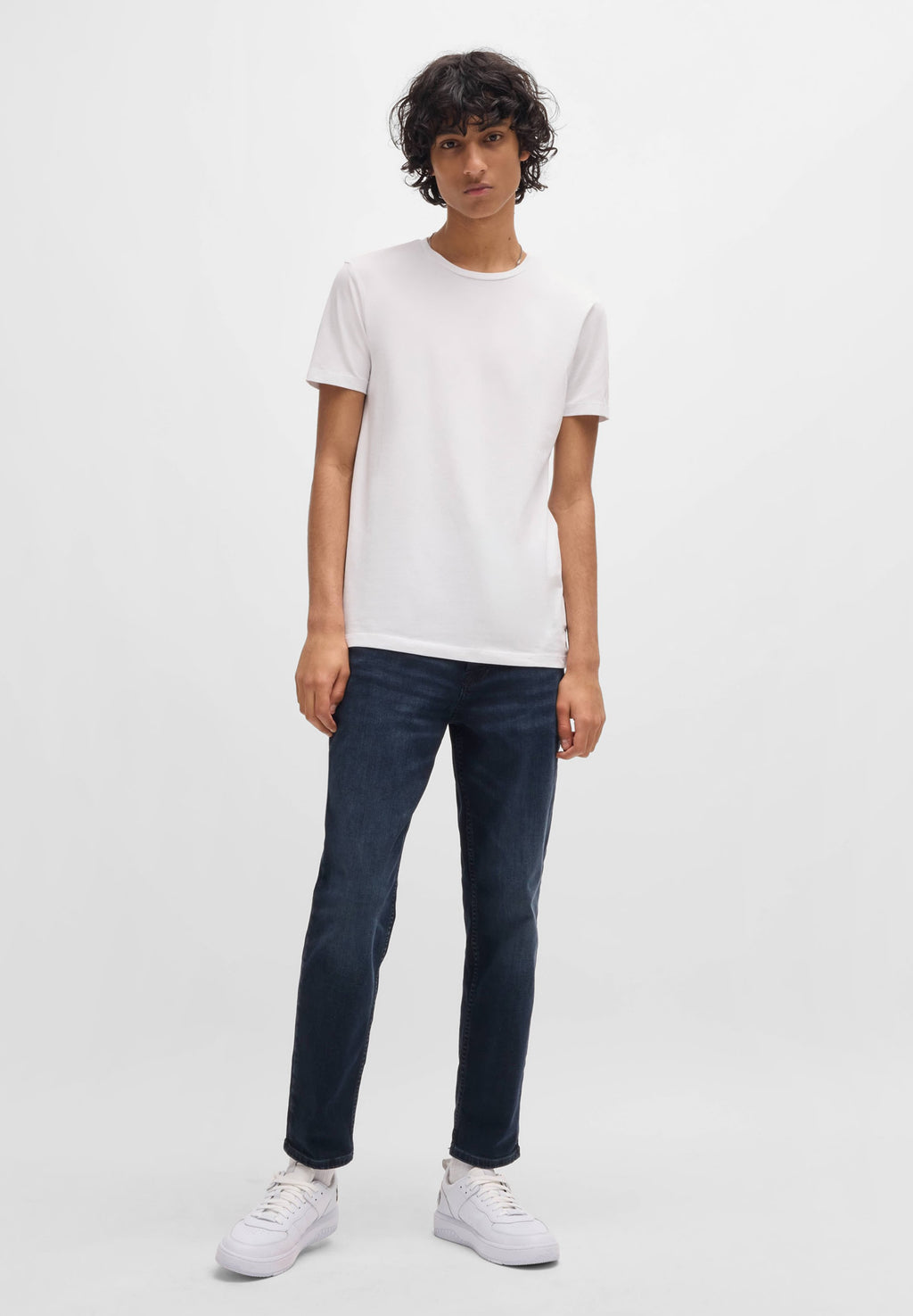 ROUND  - Basic T-shirt - black/white