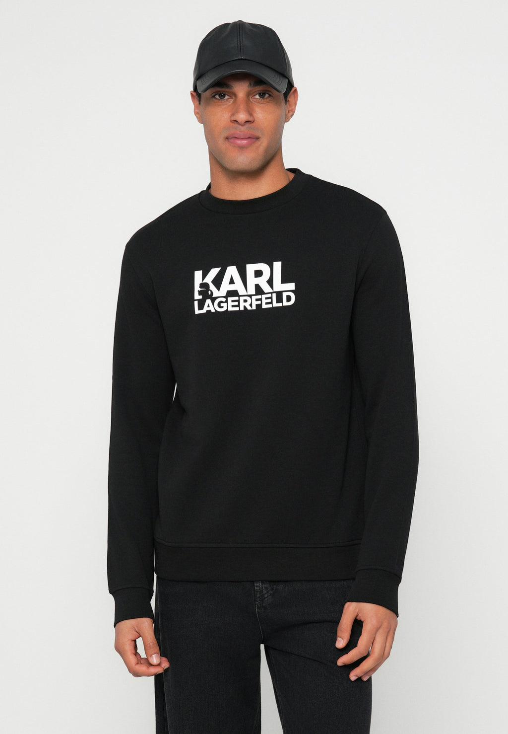 CREW NECK - Sweatshirt - black