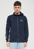 CON CAPPUCCIO UNISEX - Zip-up sweatshirt - armani blue