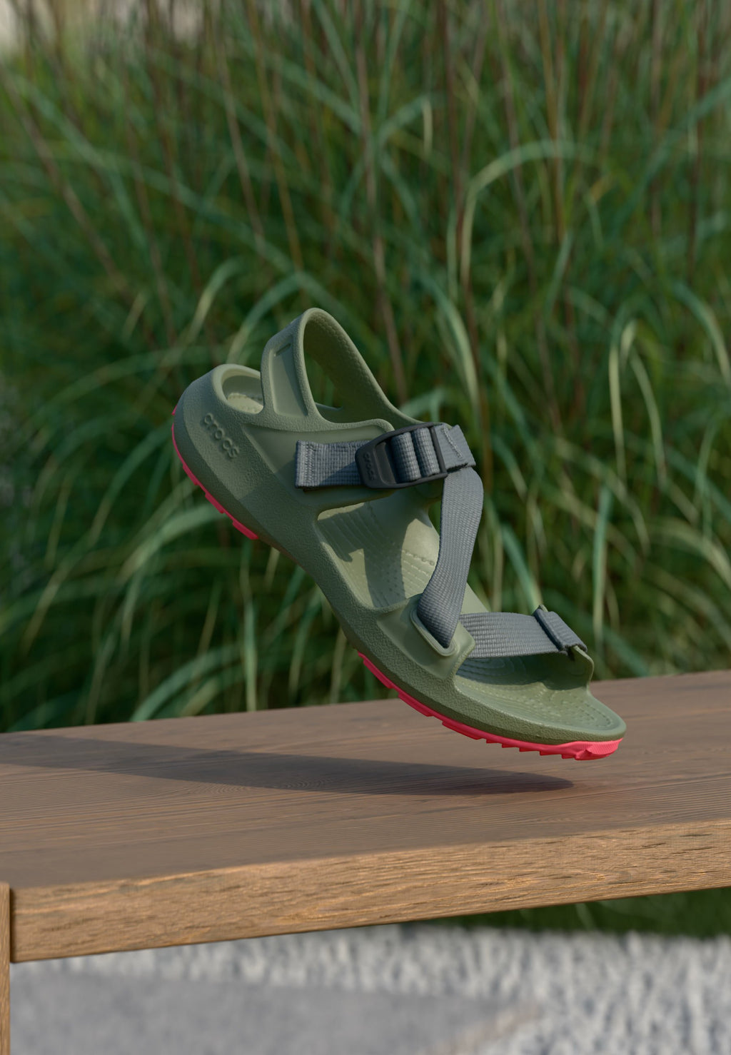 QUICK UNISEX - Walking sandals - cargo/pink blast