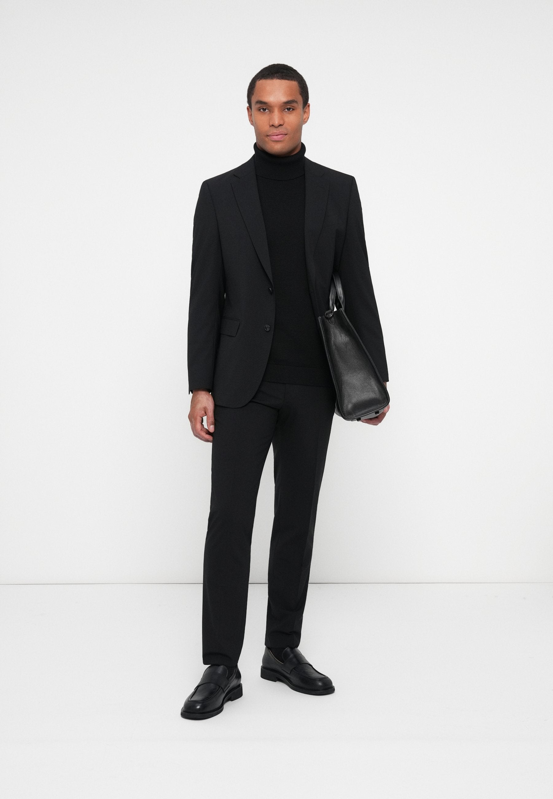 LEON - Trousers - black
