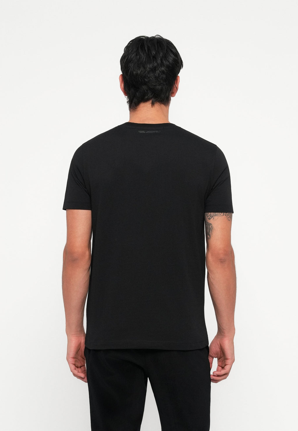 CREW NECK - Print T-shirt - silver coloured
