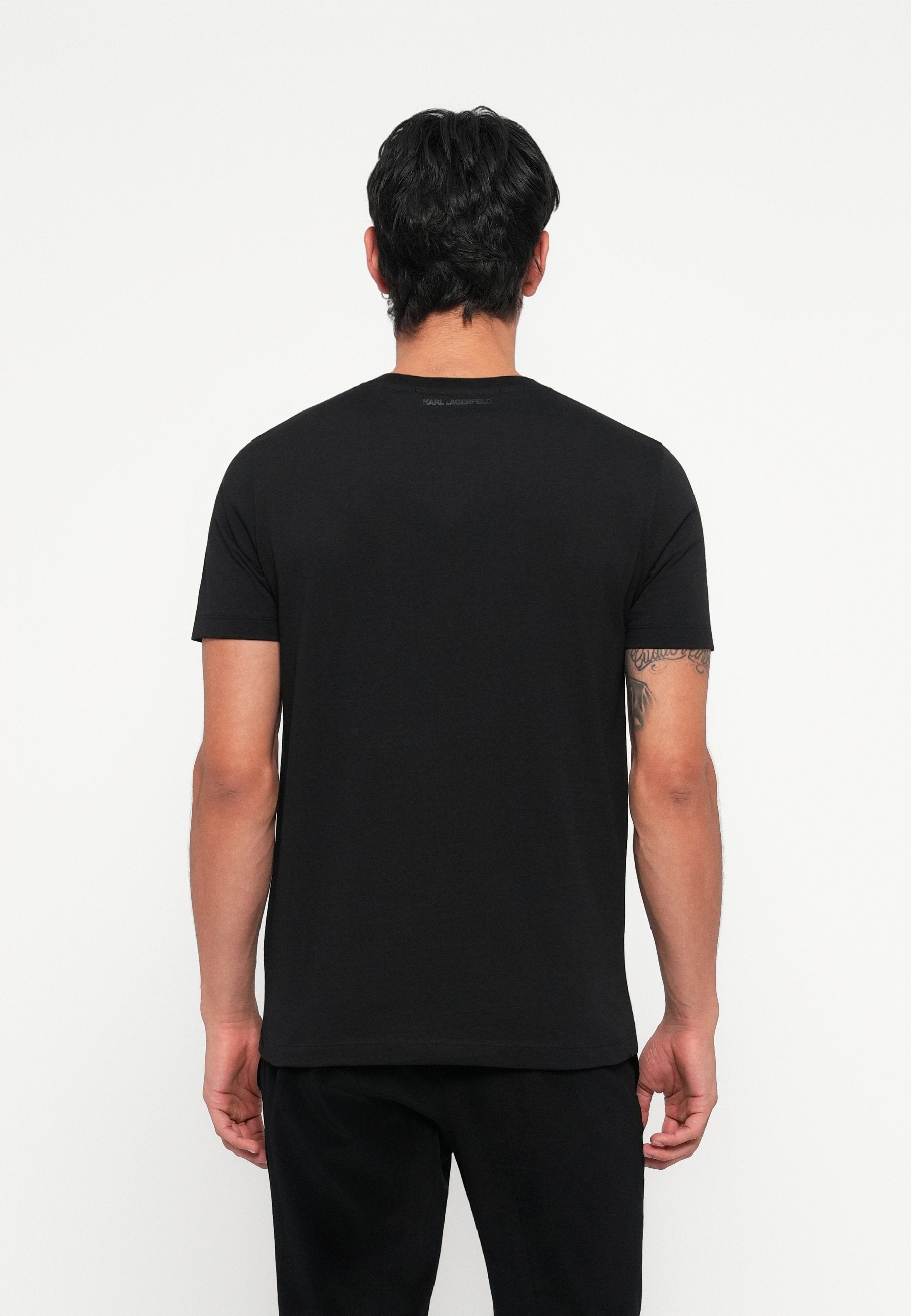CREW NECK - Print T-shirt - silver coloured