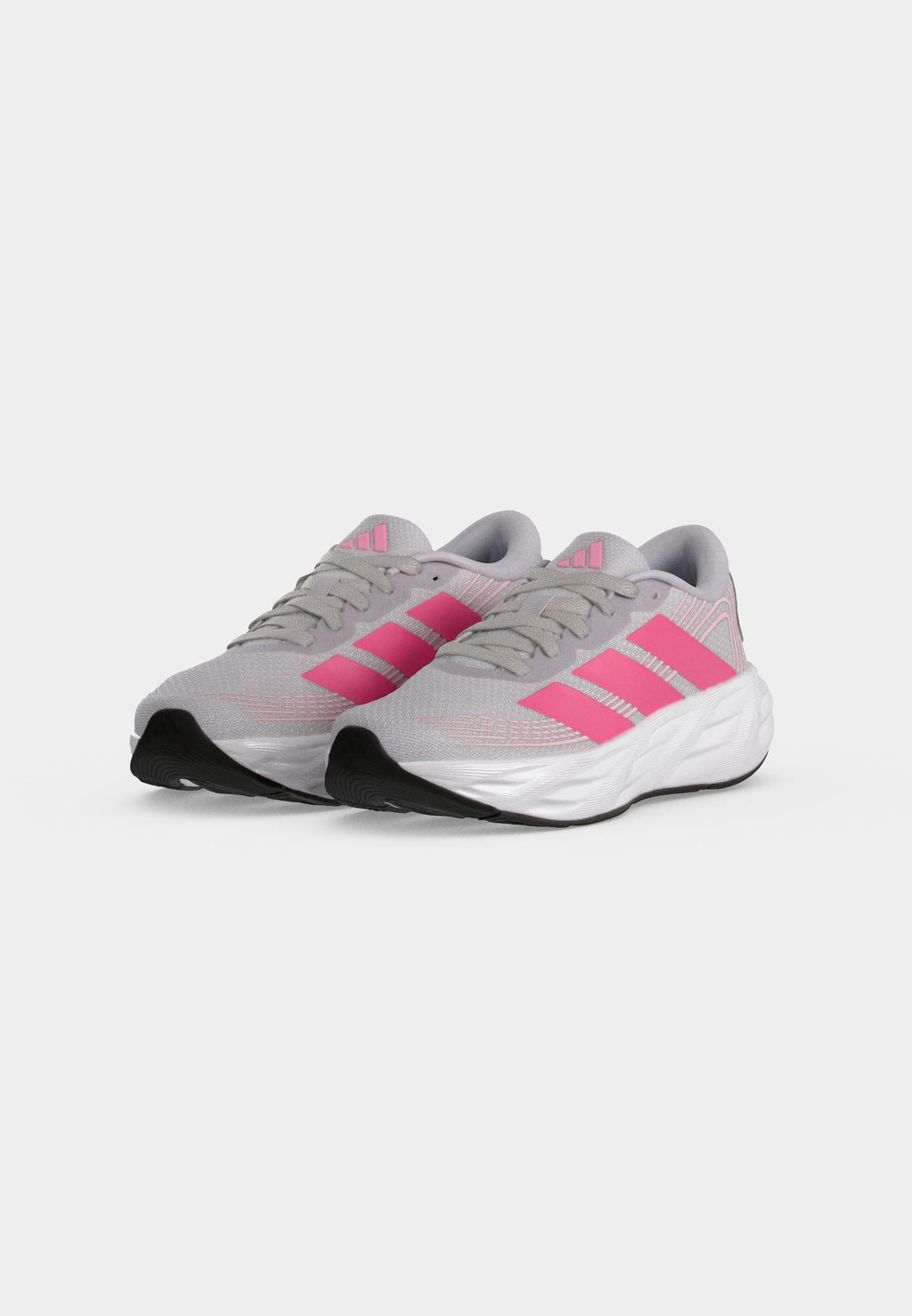 GALAXY 8 J UNISEX - Road running shoes - solid grey/pink fusion/clear pink