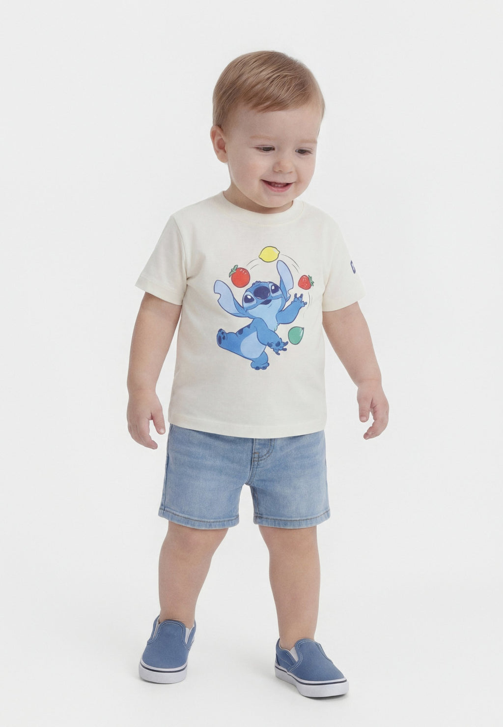 STITCH UNISEX - Print T-shirt - new off-white