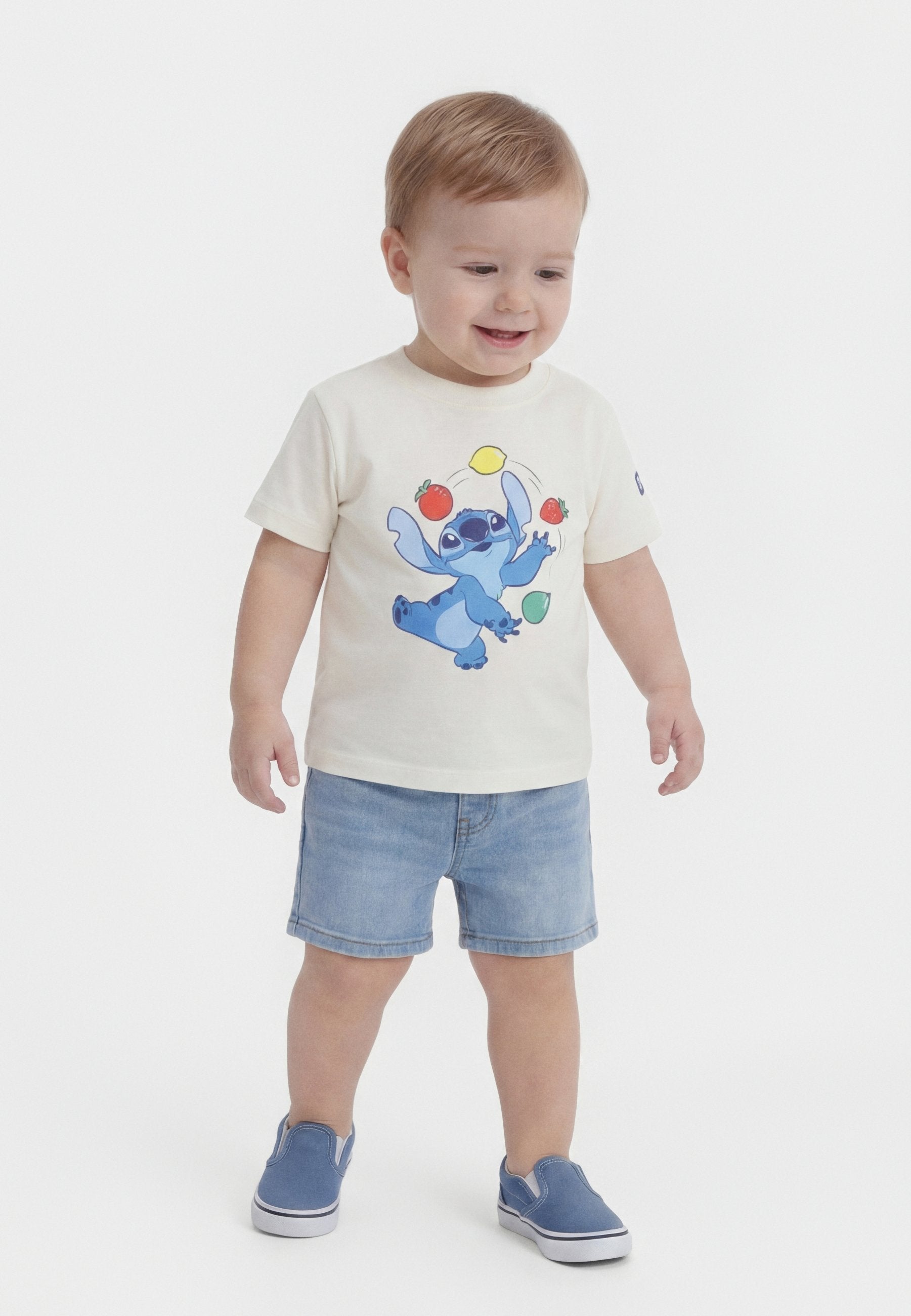STITCH UNISEX - Print T-shirt - new off-white