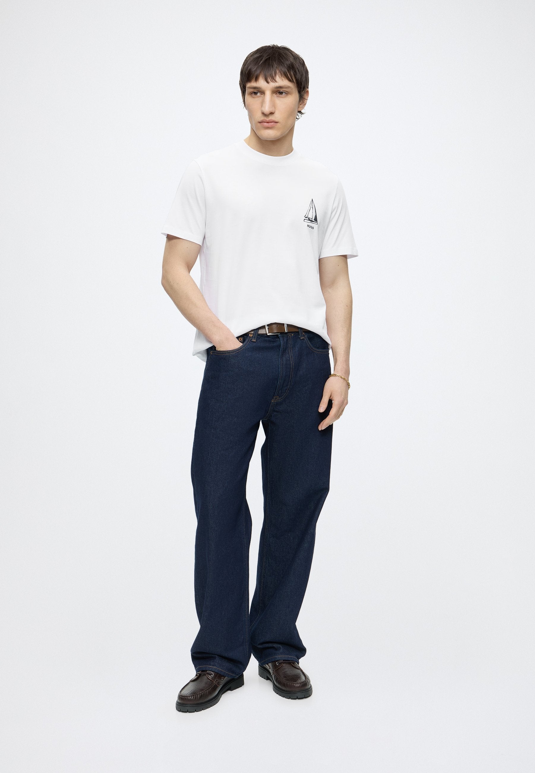 DISAIL - Print T-shirt - white