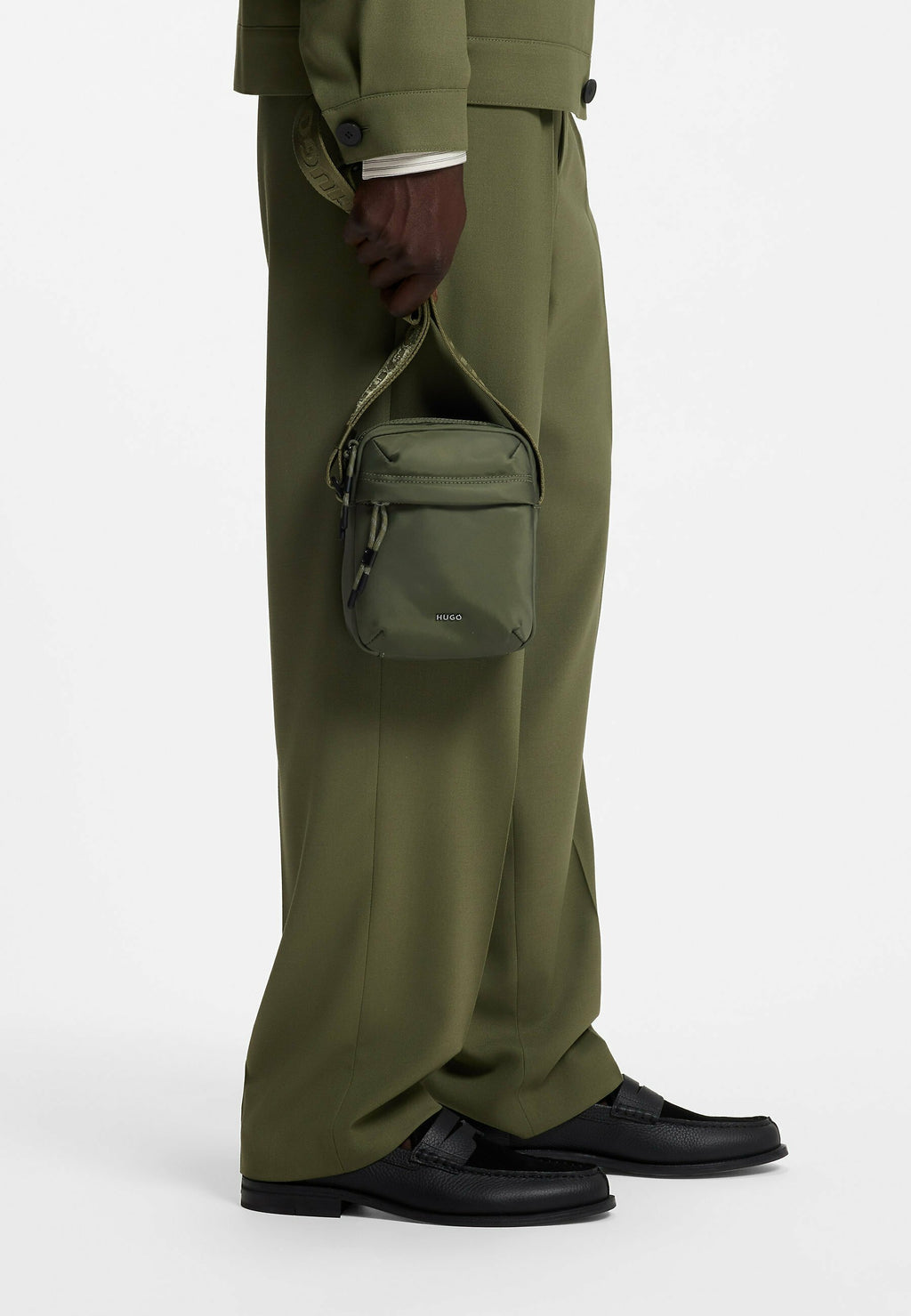 HUGO AYDEN_NEW_NS - Cross body bag - open green fortyeight