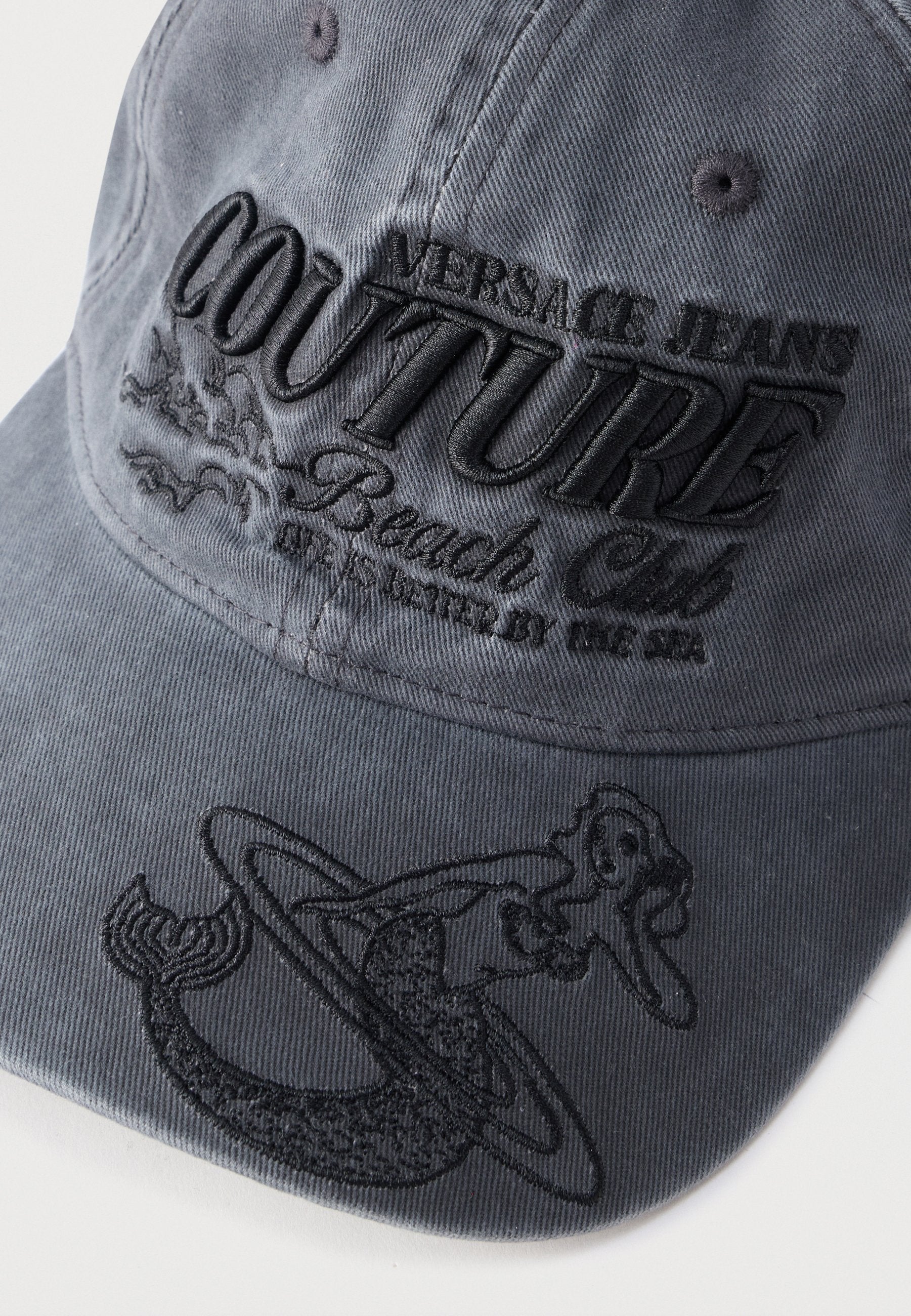 BASEBALL CAP CUT IN THE MIDDLE UNISEX - Cap - black