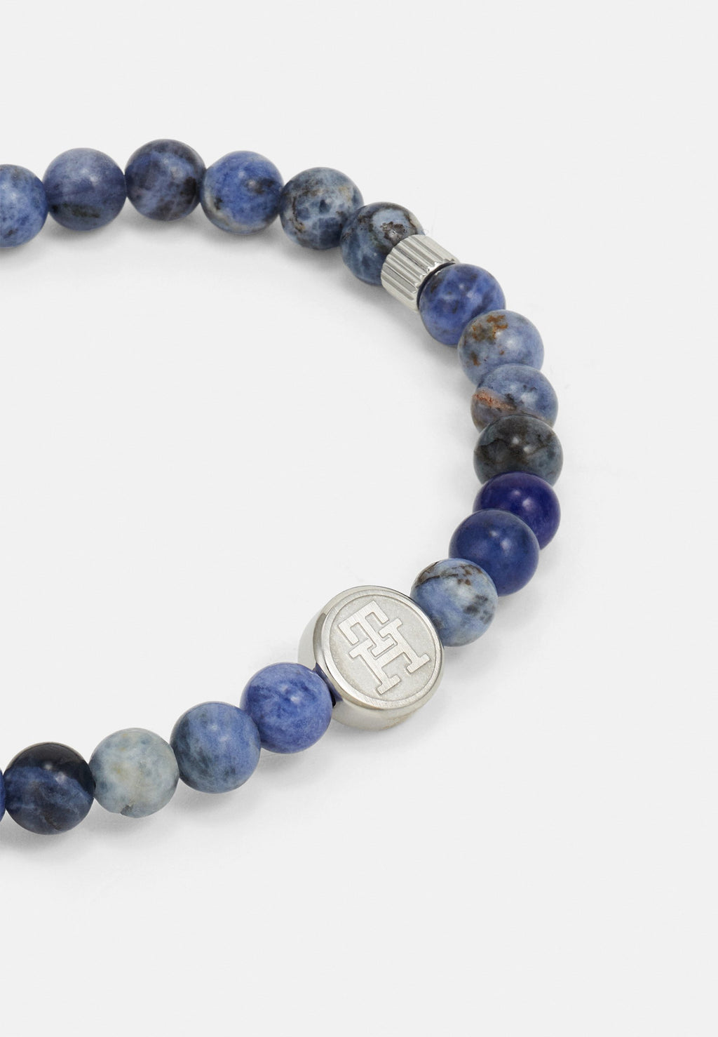 MEN BEADS - Bracelet - blue/silver-coloured