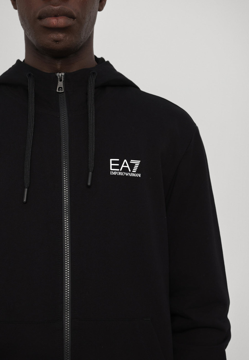 UNISEX - Hoodie - black/white