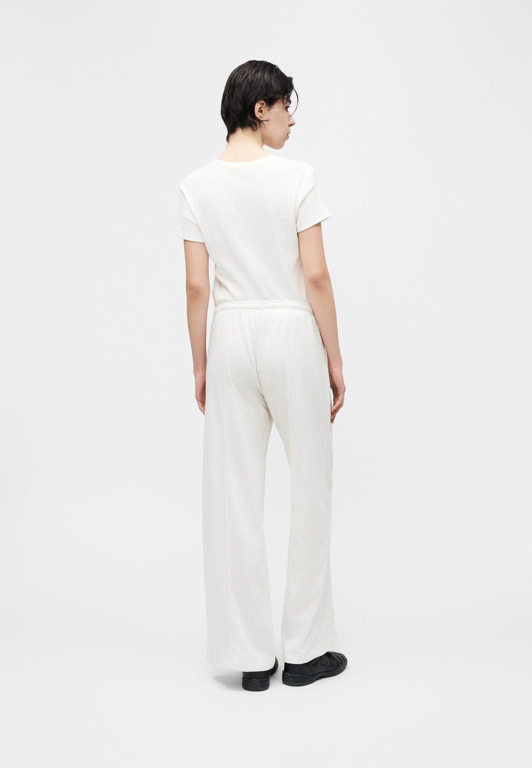 Tracksuit bottoms - birch heather/white/black