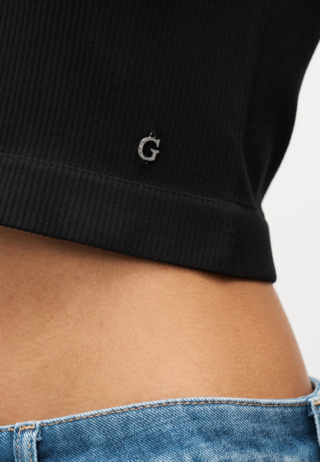 MILLIE SEAMLESS - توب - أسود داكن