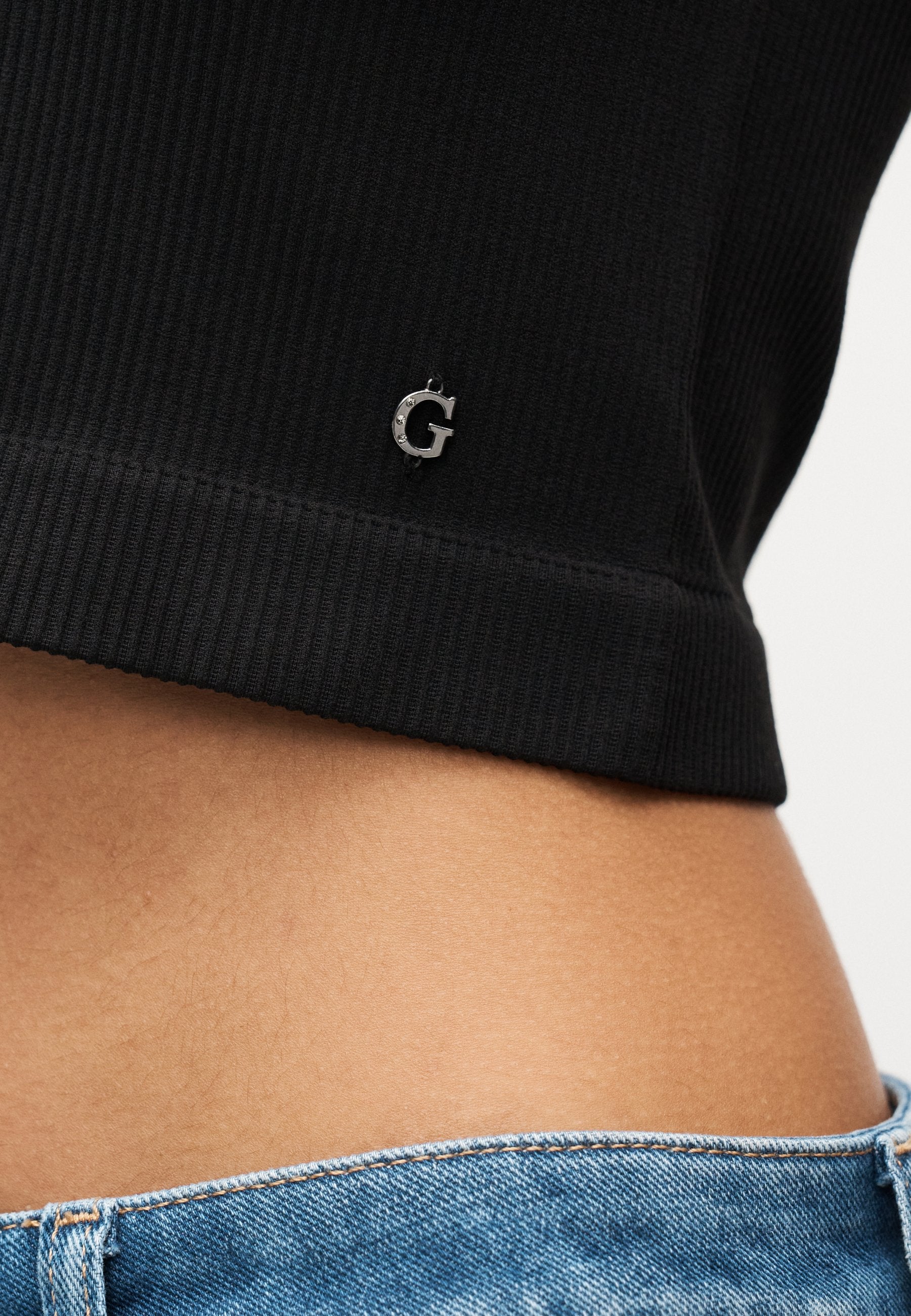 MILLIE SEAMLESS - توب - أسود داكن