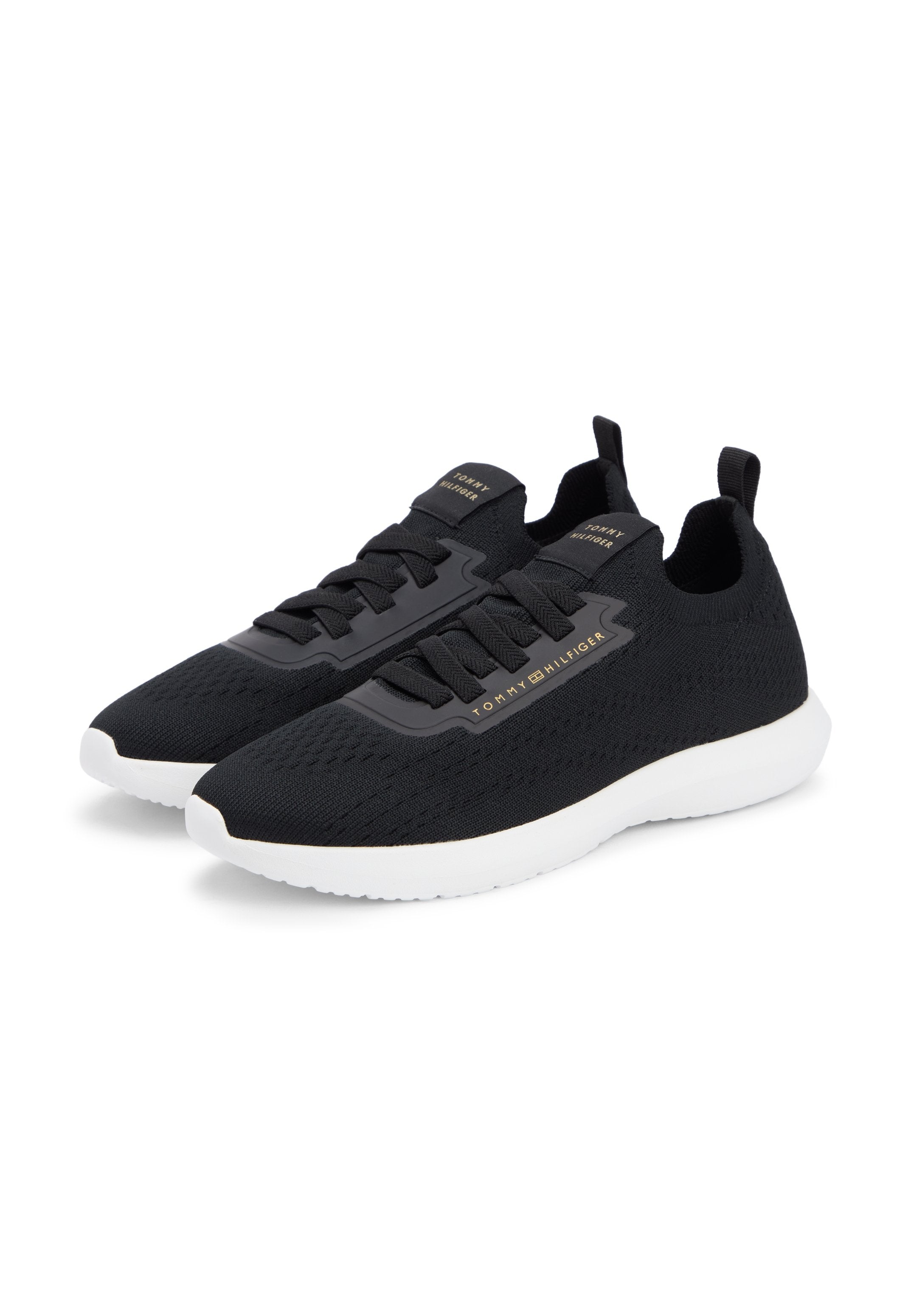 KNIT LIGHTWEIGHT MONO-SOCK SLIP-ON TRAINERS - Trainers - black