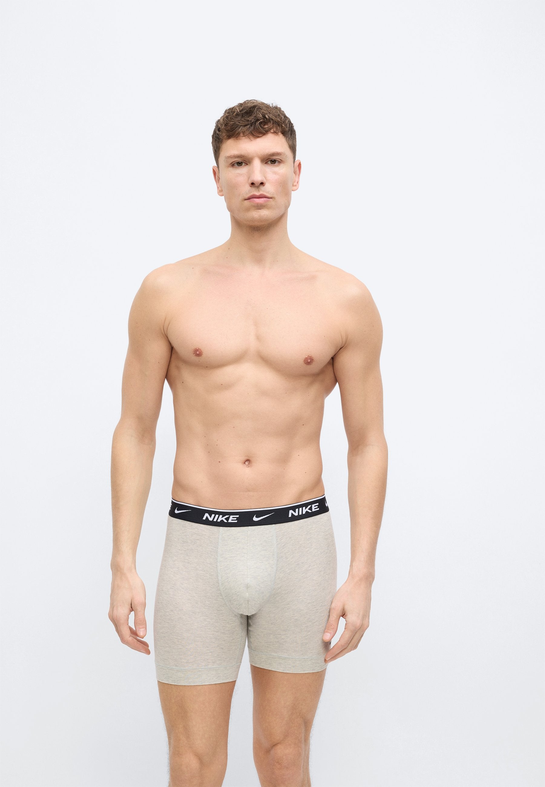 3 PACK - Boxer briefs - white/grey heather/black