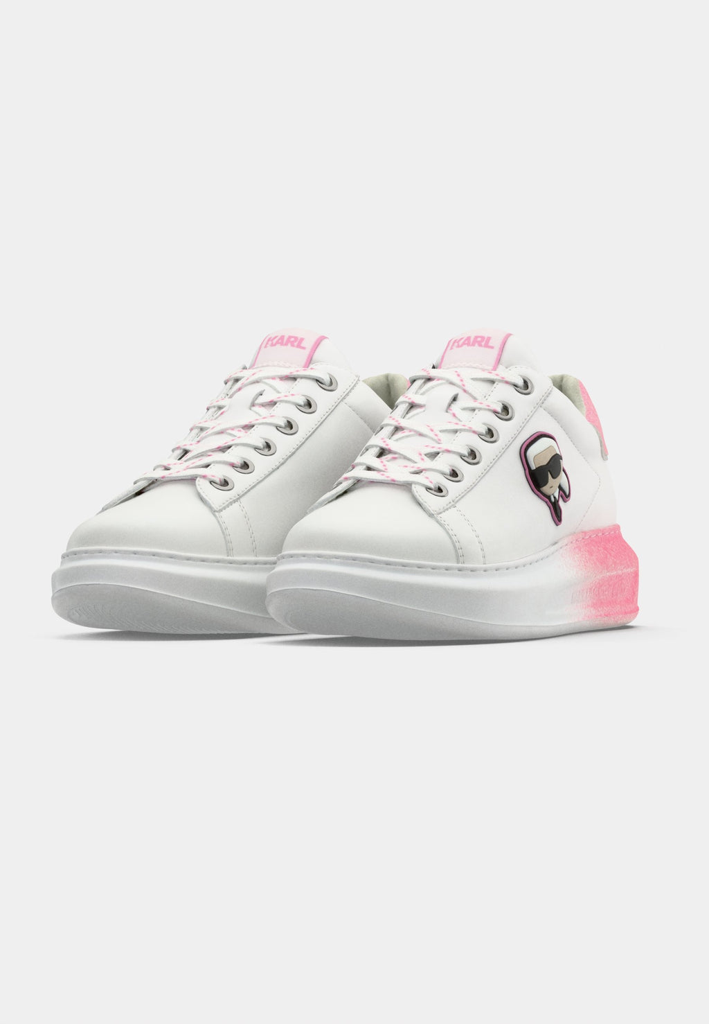 KAPRI OMBRE LACE - Trainers - white/pink